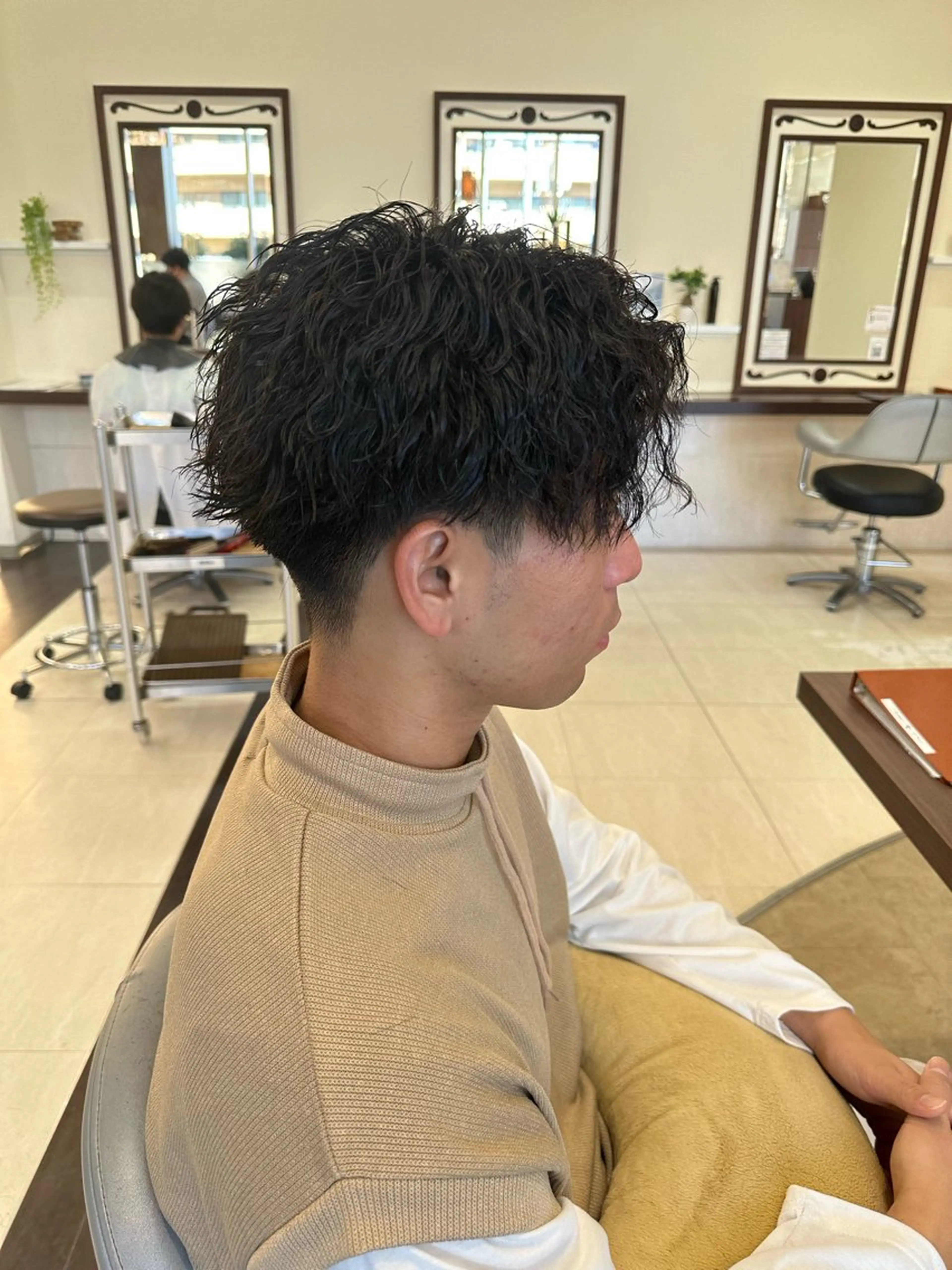 ショート カラー パーマ メンズ カット パーマ ヘアセット 毎月230人担当/ メンズヘア/清和武虎のヘアスタイル