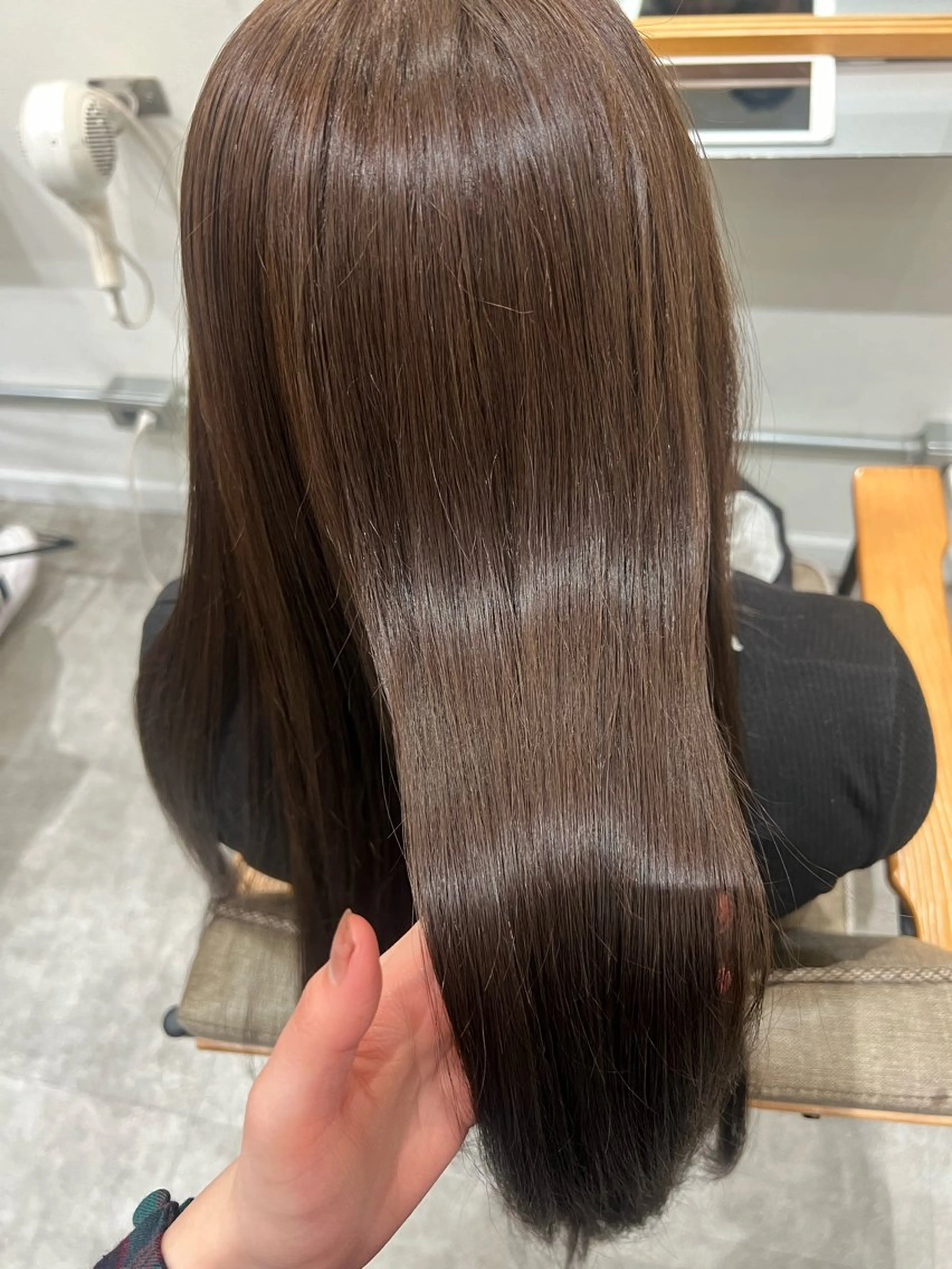 ロング カラー パーマ 髪質改善 ストレートパーマ MIZUKI .keshiki大名のヘアスタイル