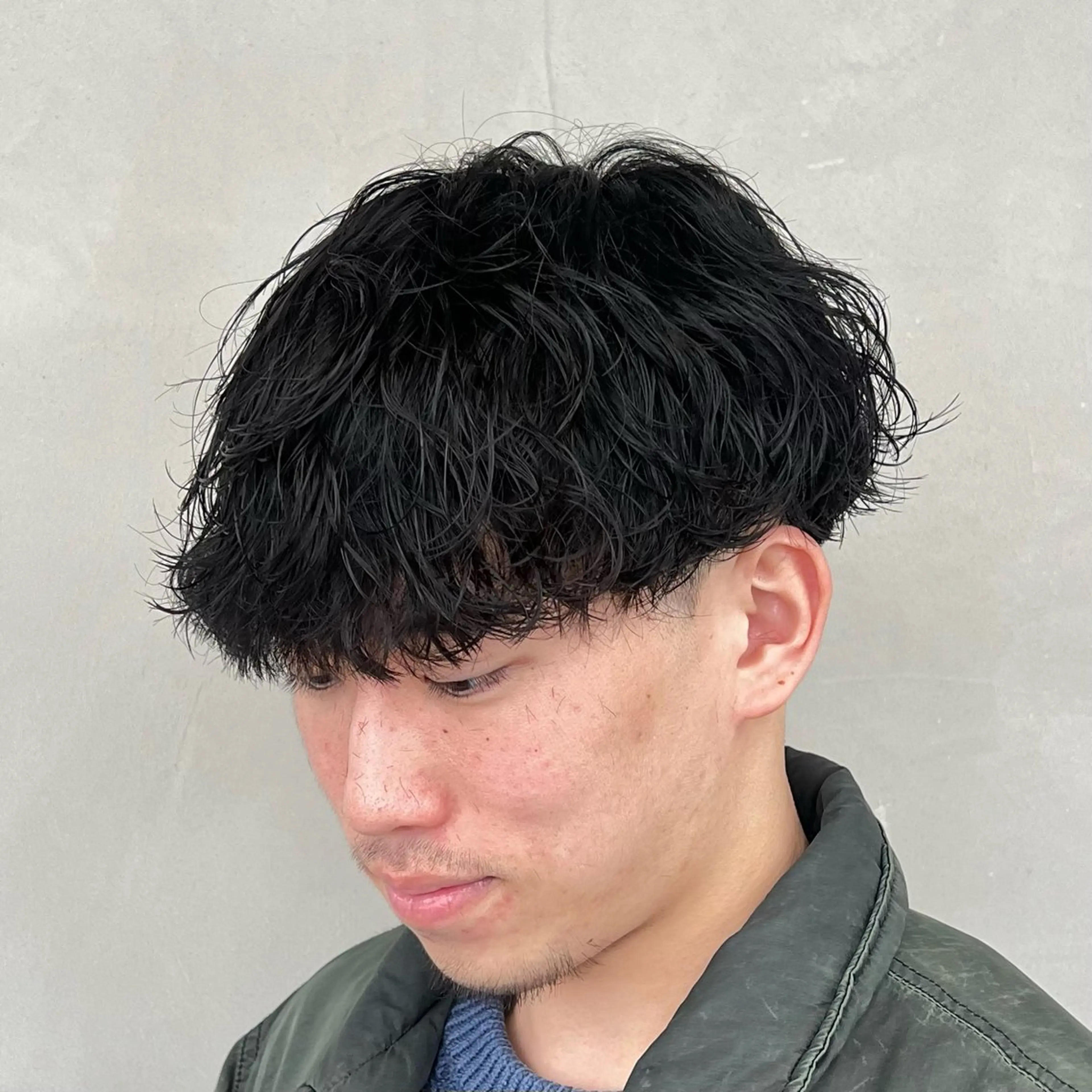 ショート パーマ メンズ カット パーマ メンズパーマ/波巻き 新潟/万代/夏芽🎀のヘアスタイル