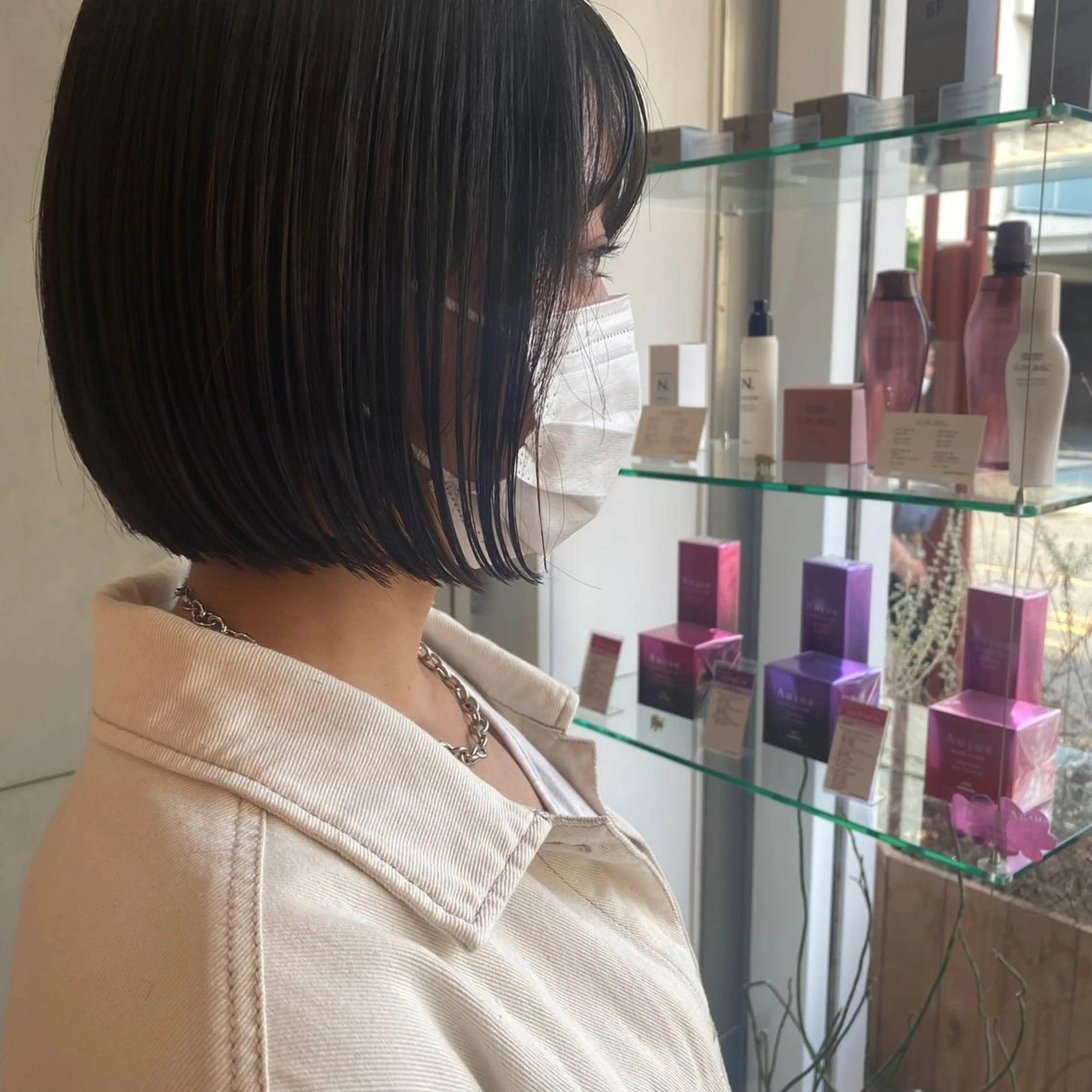 ショート カット トリートメント ｱｵﾇﾏﾐﾕ☁️ /ボブ/ハイトーン/のヘアスタイル