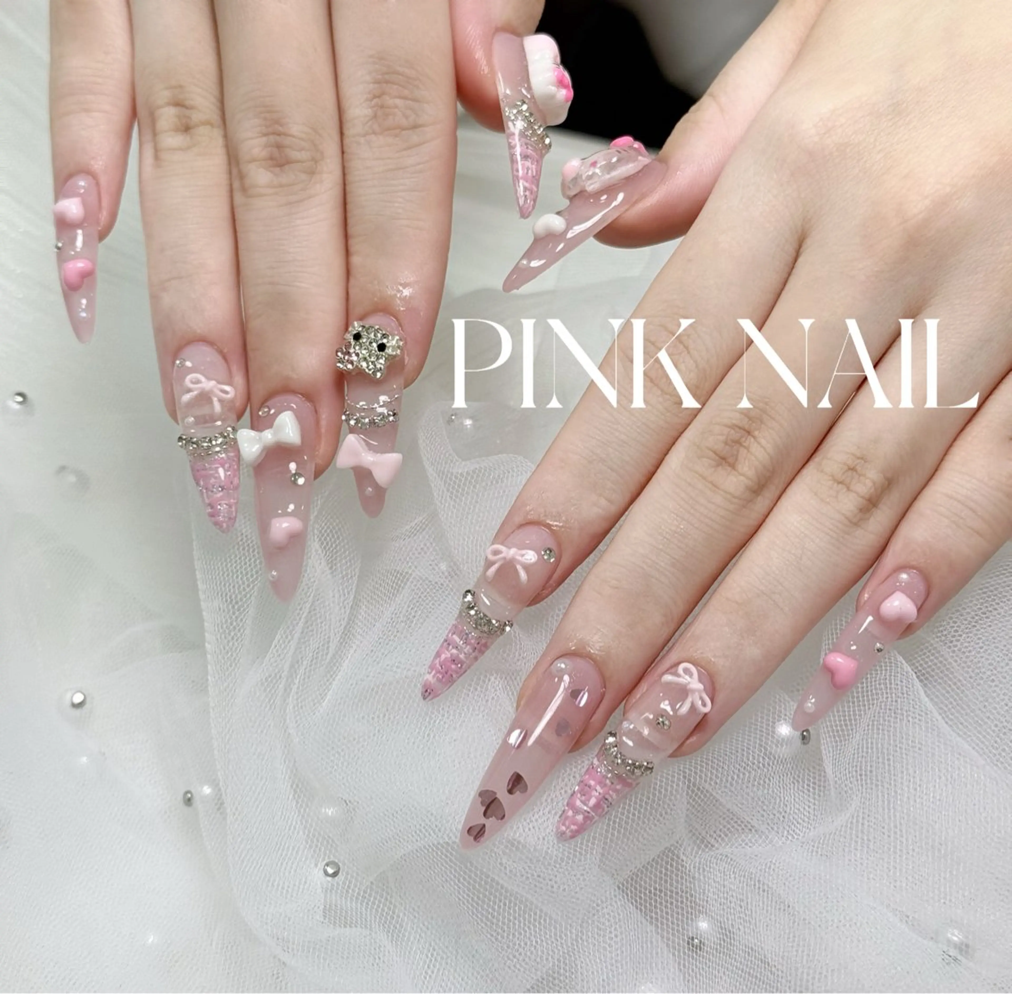 ネイル ハンドネイル pink nailのその他イメージ