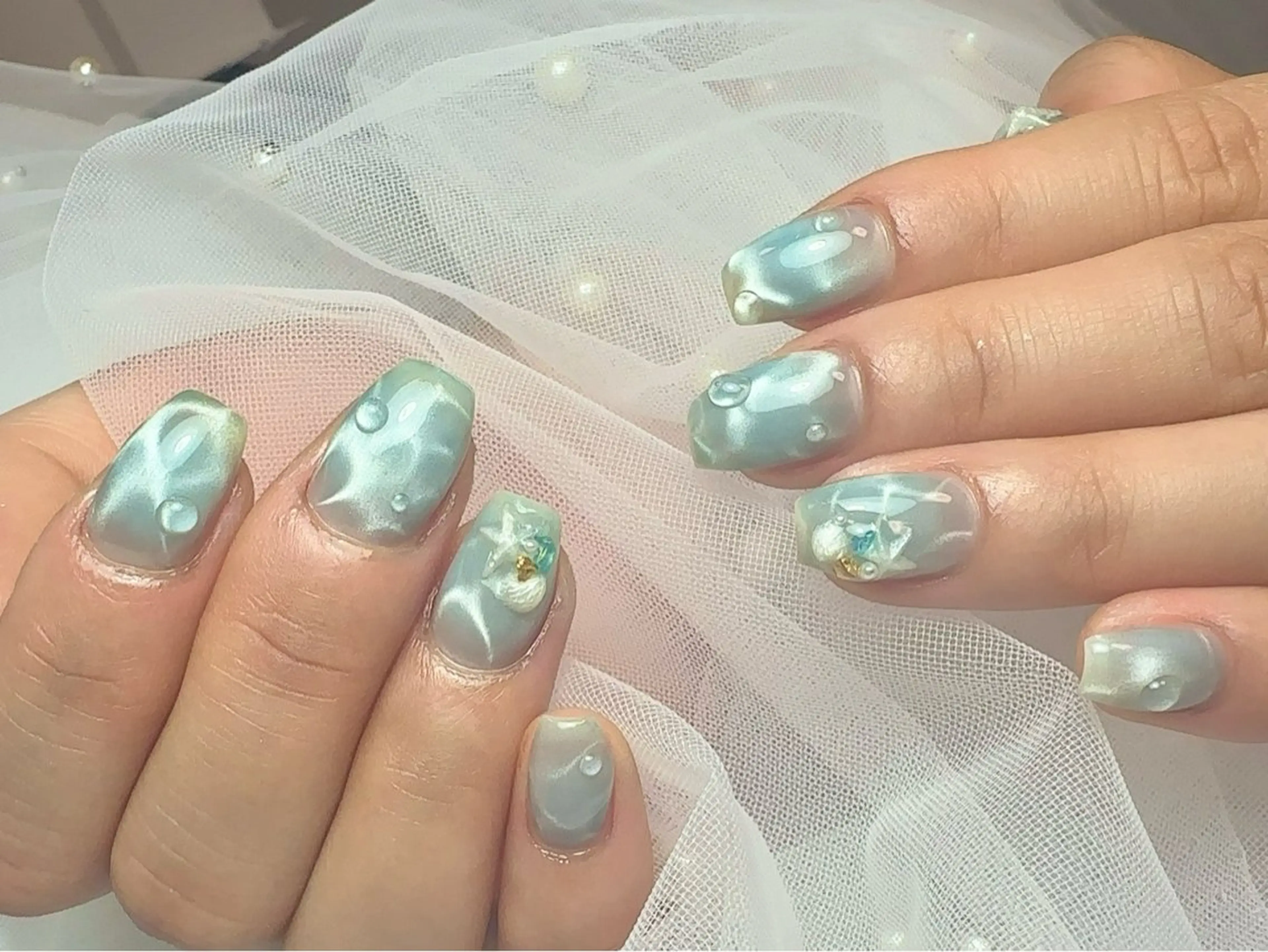 ネイル 成人式 長さ出し フットネイル フレンチネイル ジェルネイル ハンドネイル ハンドケア nail salon Feerieのネイルデザイン