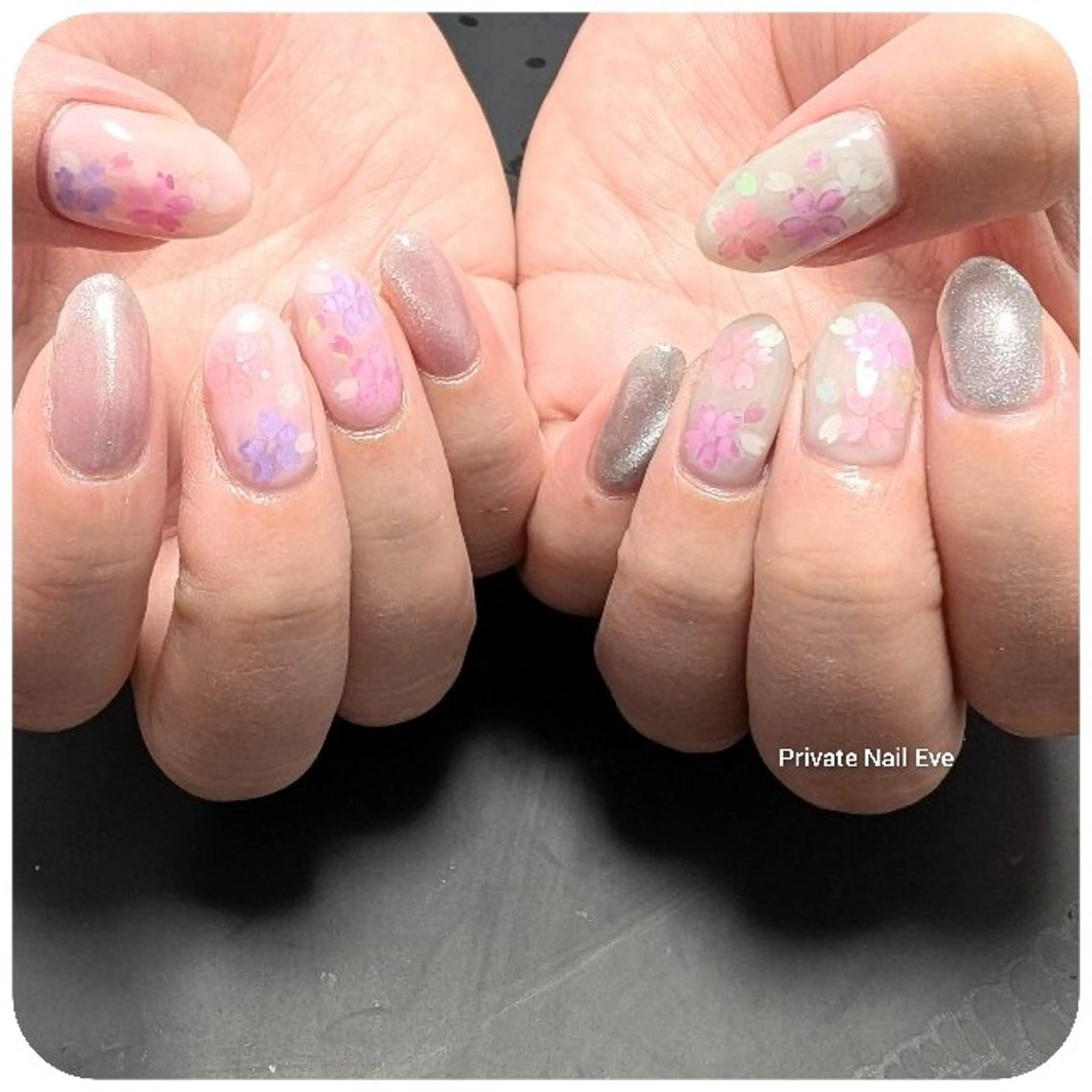 ネイル 桜ネイル 春ネイル ハンドネイル ネイル junkoのネイルデザイン