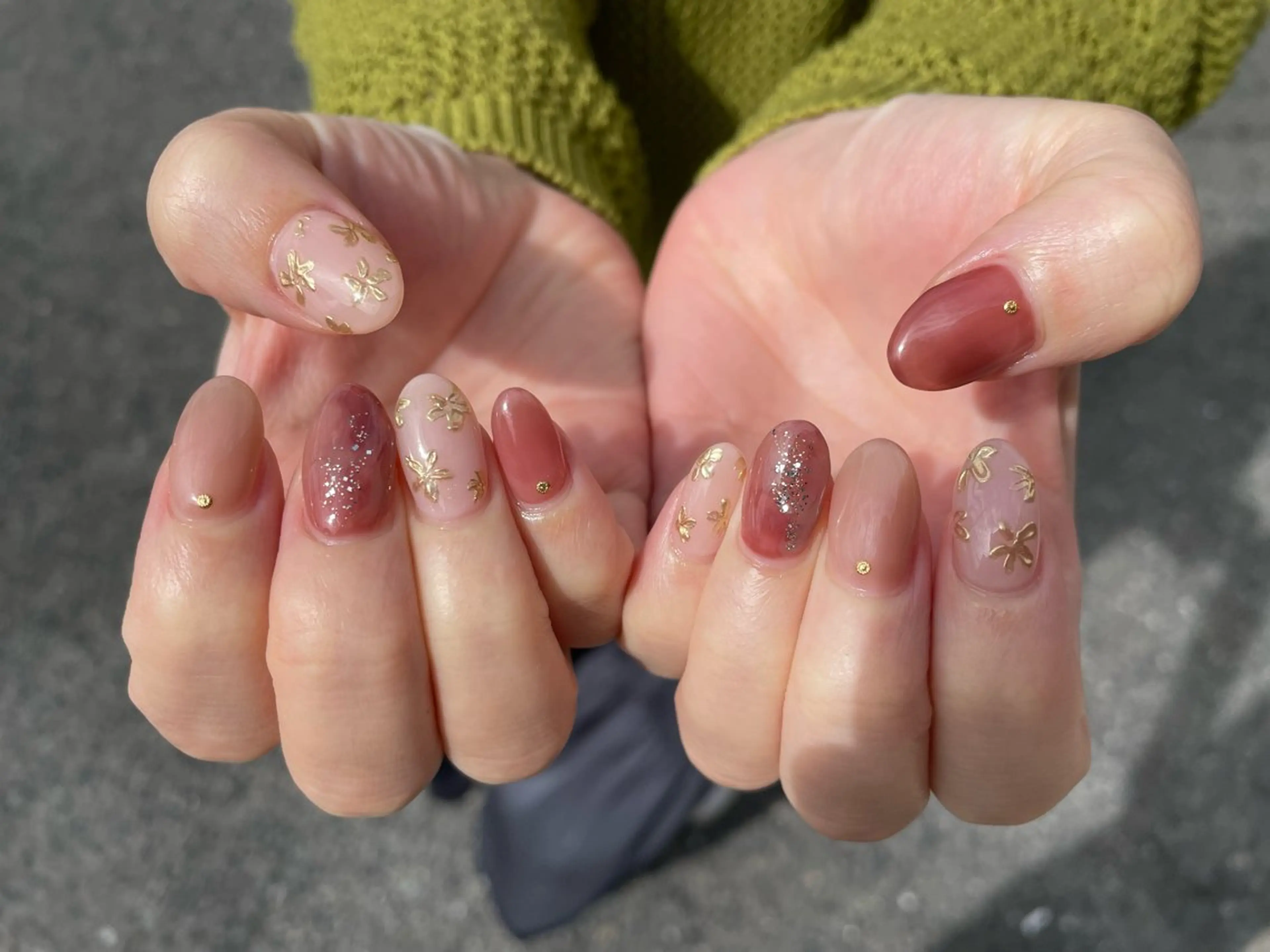 ネイル ミラーネイル nu NANAのネイルデザイン