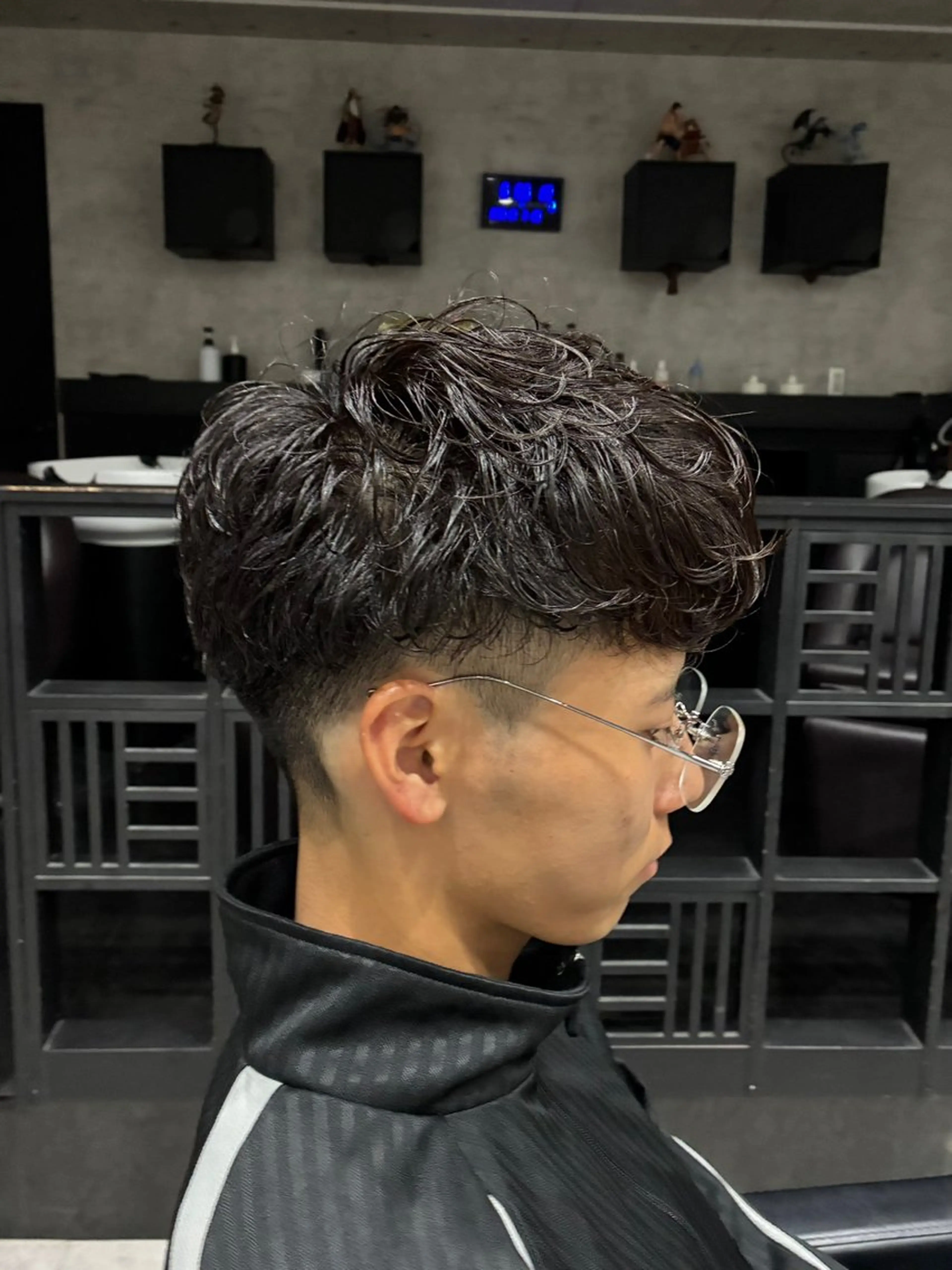 ショート パーマ メンズ カット パーマ トリートメント ヘアセット 似合わせパーマ🌟 颯太のヘアスタイル