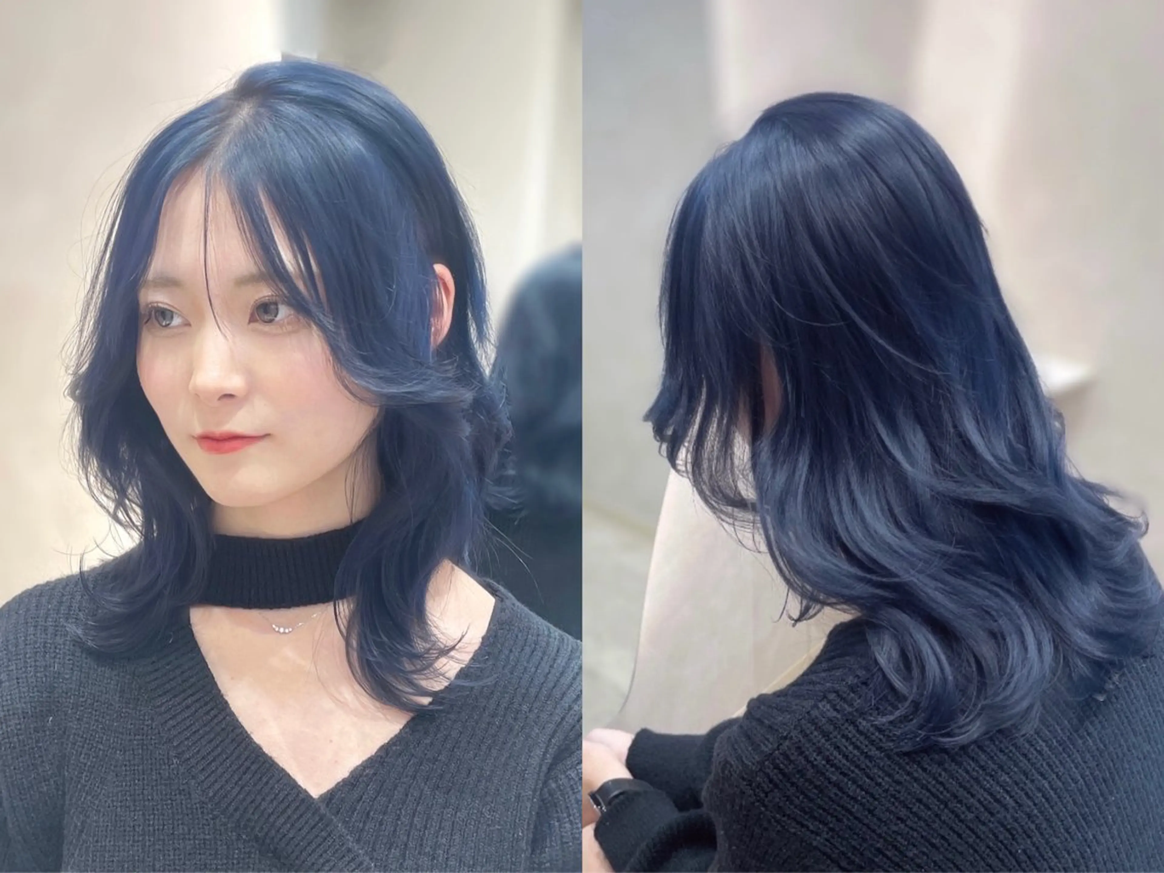 ロング カラー カット ヘアカラー トリートメント Ryoichi⛓️ 韓国ヘア/ハイトーンのヘアスタイル