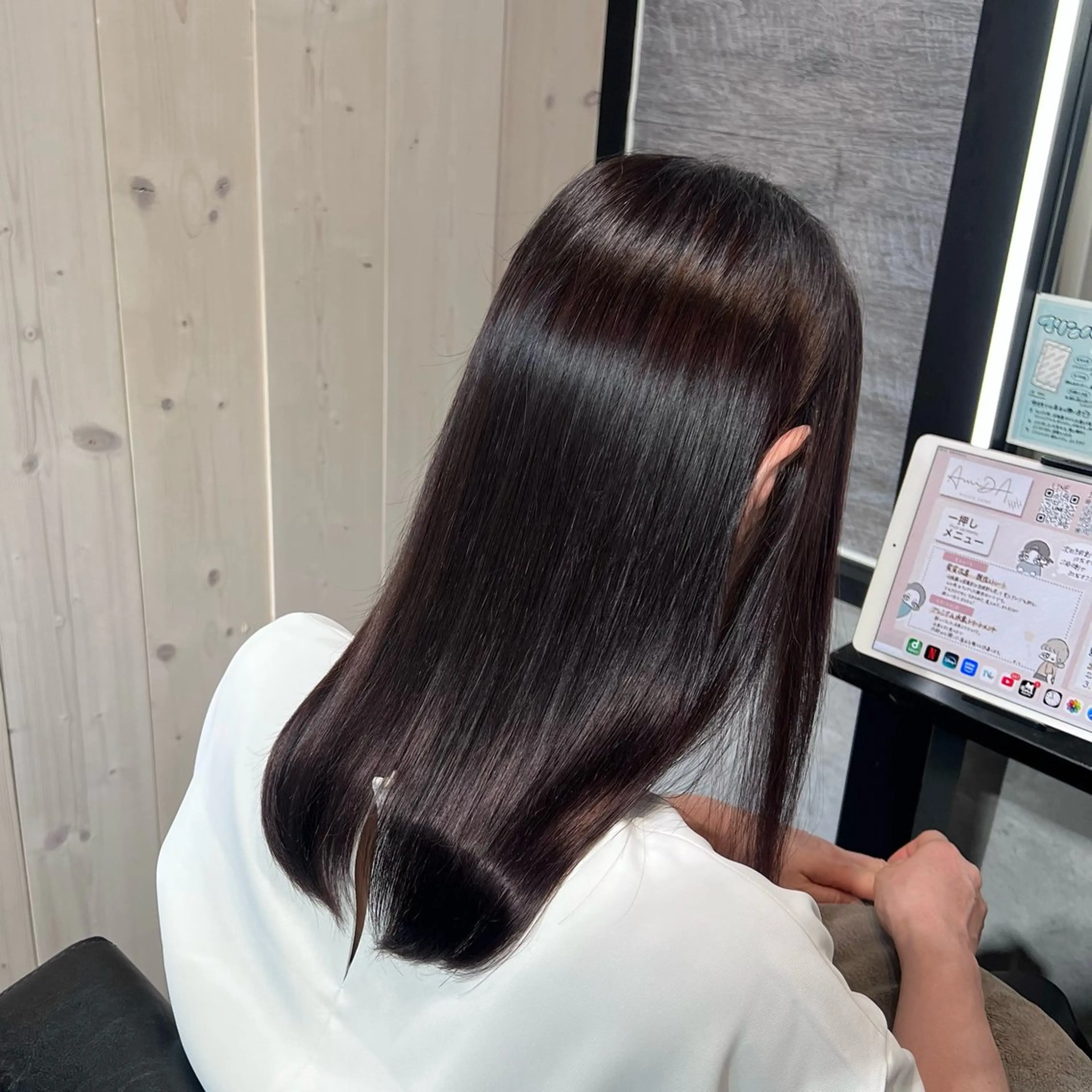 カラー グレージュ ラベンダーカラー ラベンダーグレージュ ラベンダーグレー AmiDA 常光のヘアスタイル