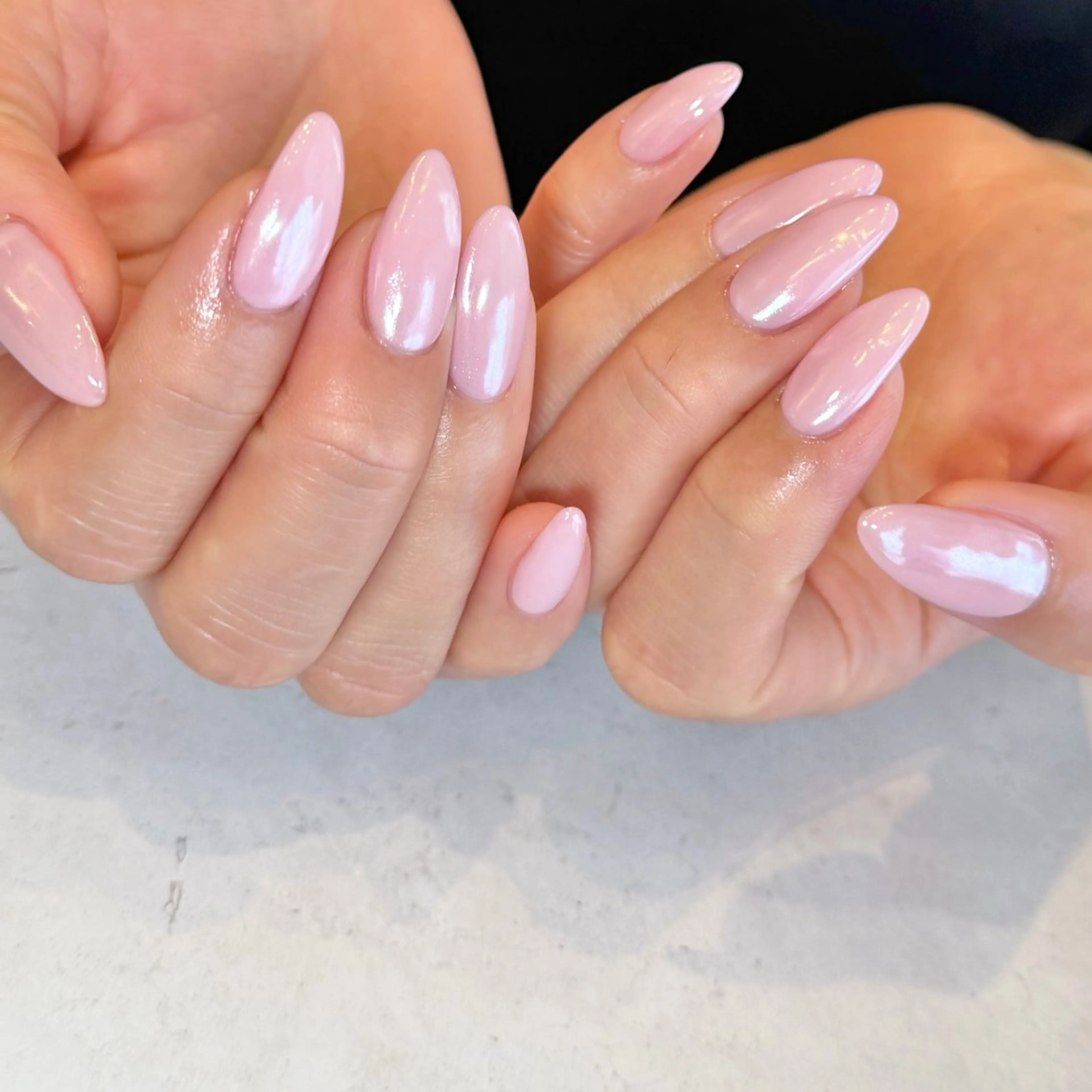 ネイル クリアネイル フラッシュネイル フラッシュマグ フレンチネイル マグネットネイル Luana nailのネイルデザイン