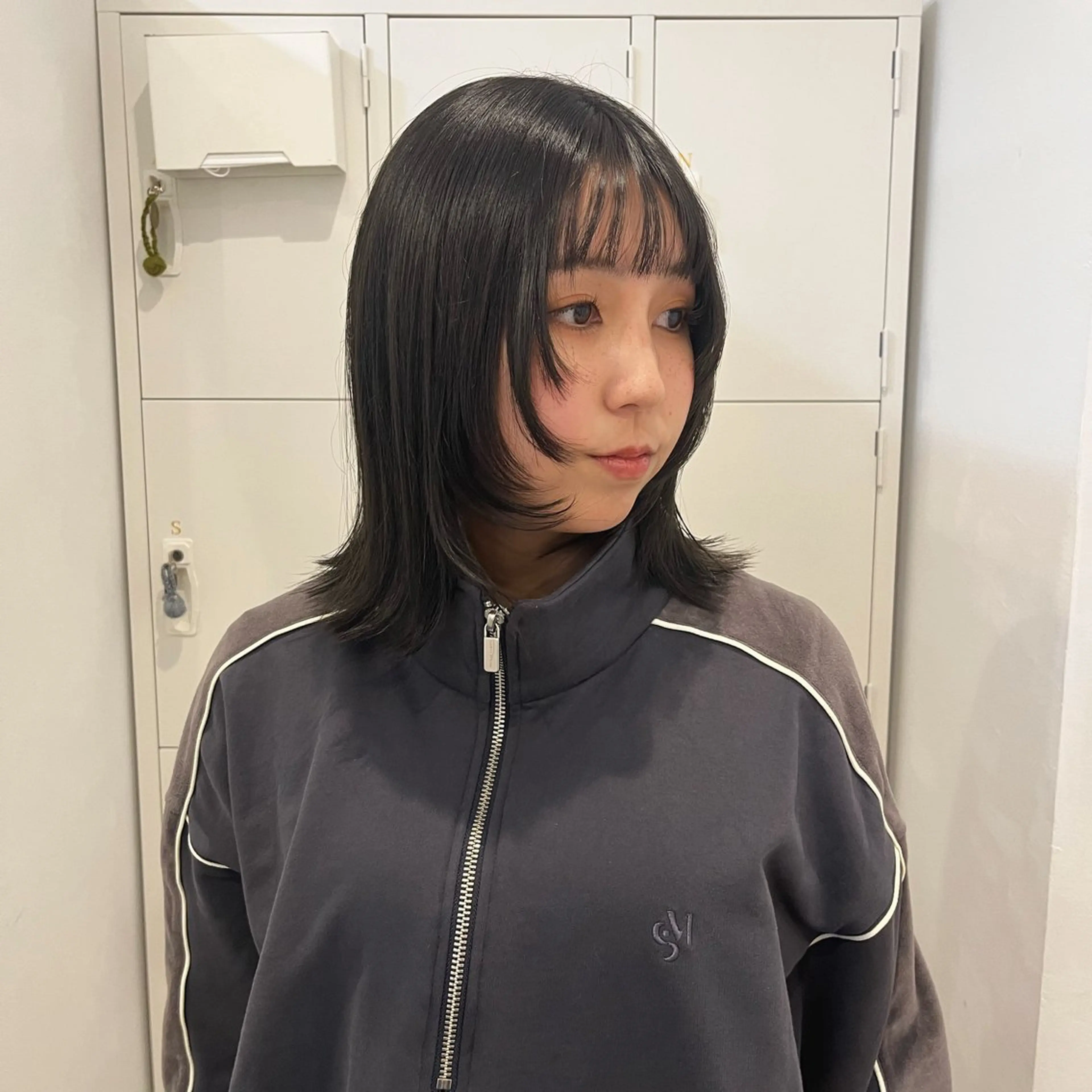 カラー フクシママユ / 柔らかカラーのヘアスタイル