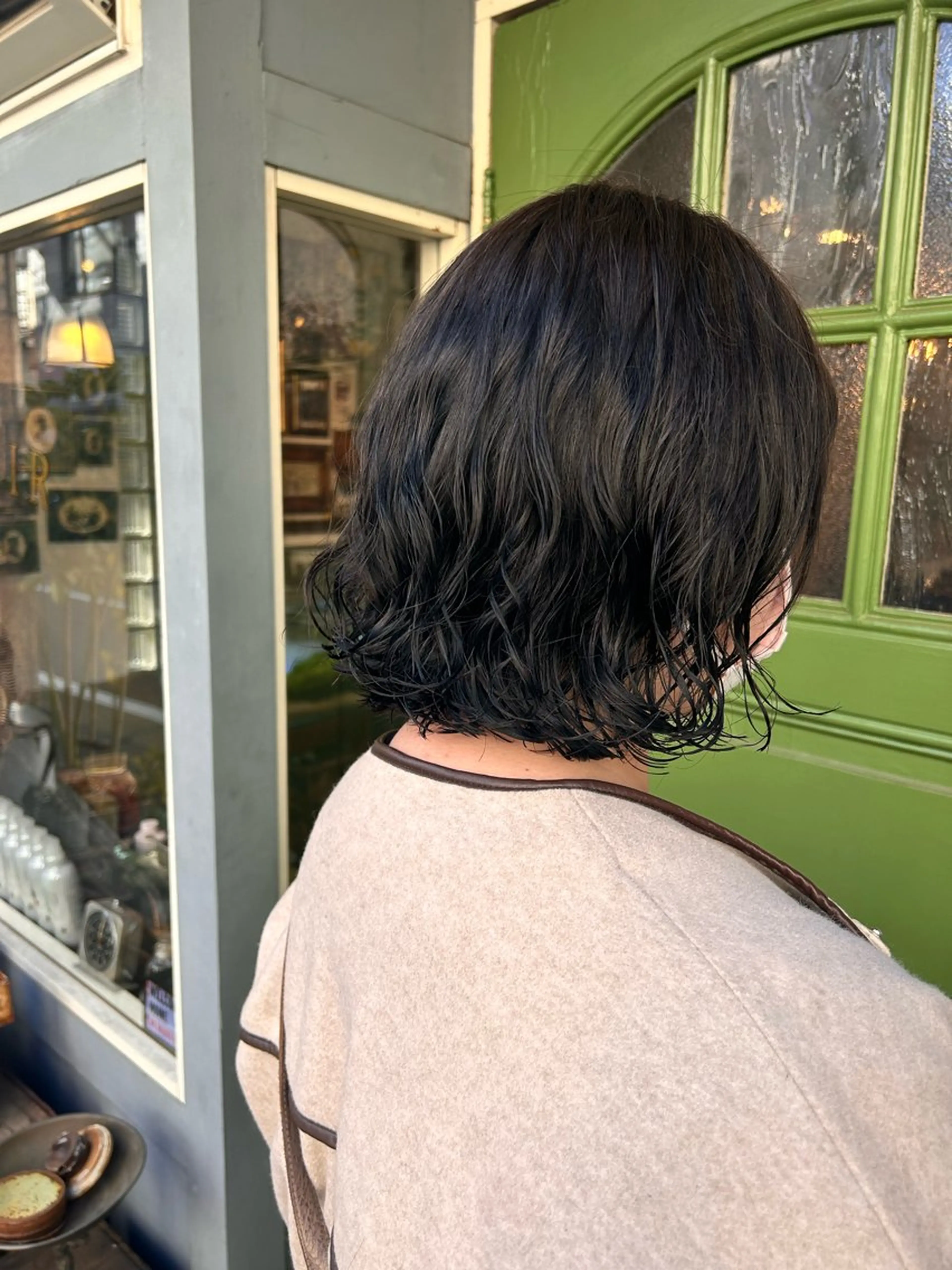 ショート パーマ ボブ カット パーマ トリートメント 清水千優/パーマ/透 明感カラー/メンズのヘアスタイル