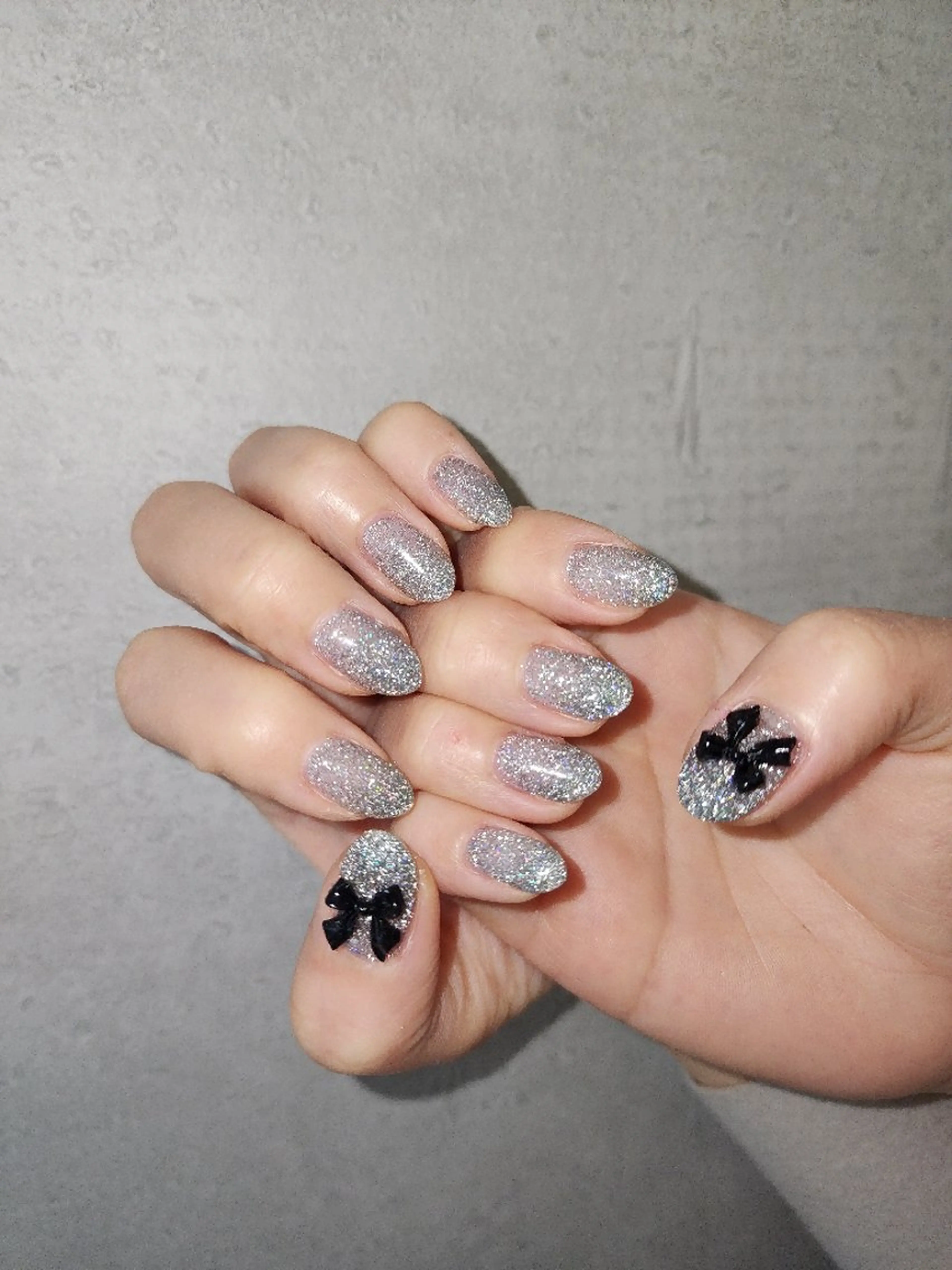 ネイル フラッシュネイル リボン KAWAKITA  MAMIのマツエク・マツパデザイン