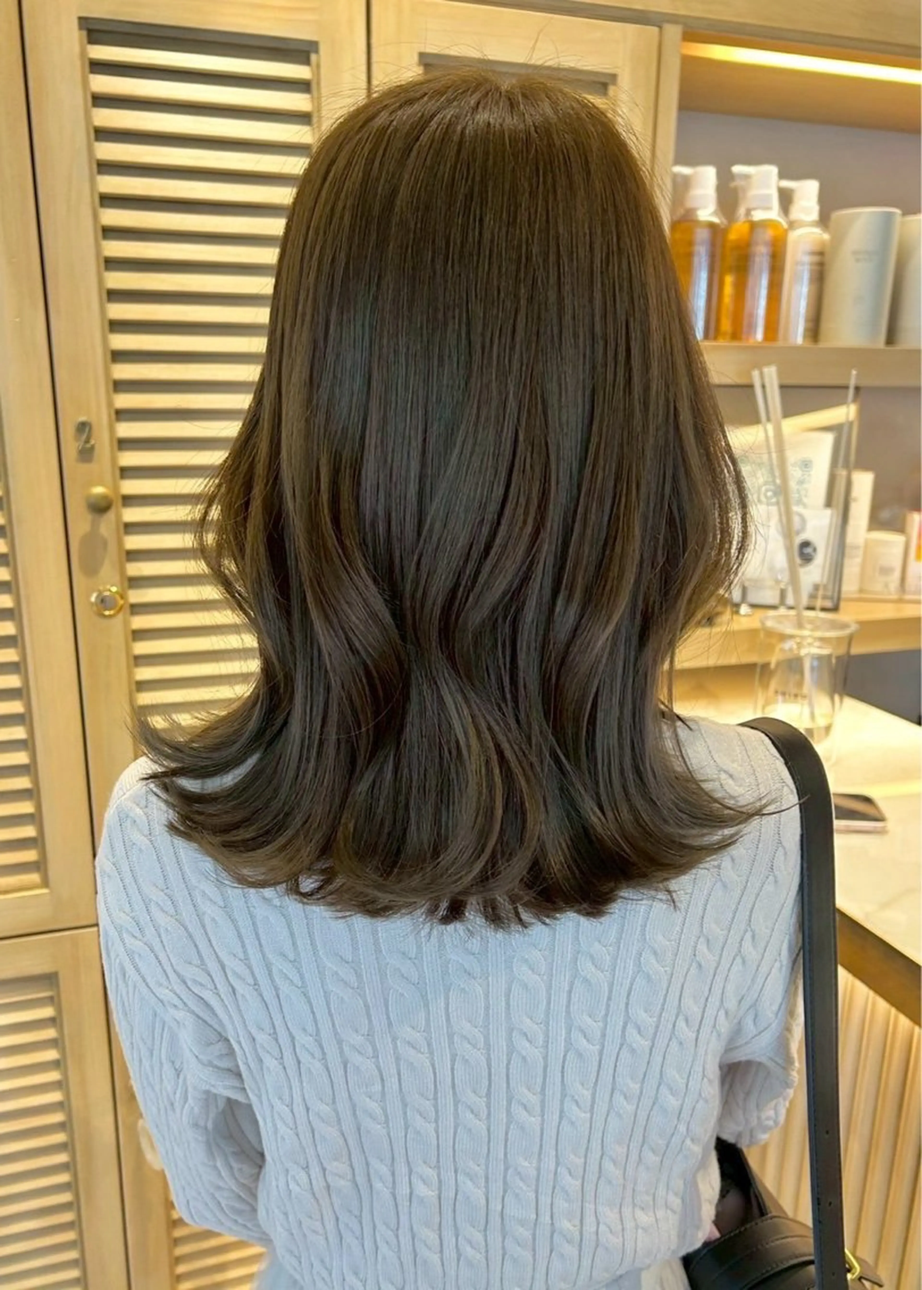 ミディアム カラー パーマ ヘアアレンジ サナ / elto四条烏丸のヘアスタイル