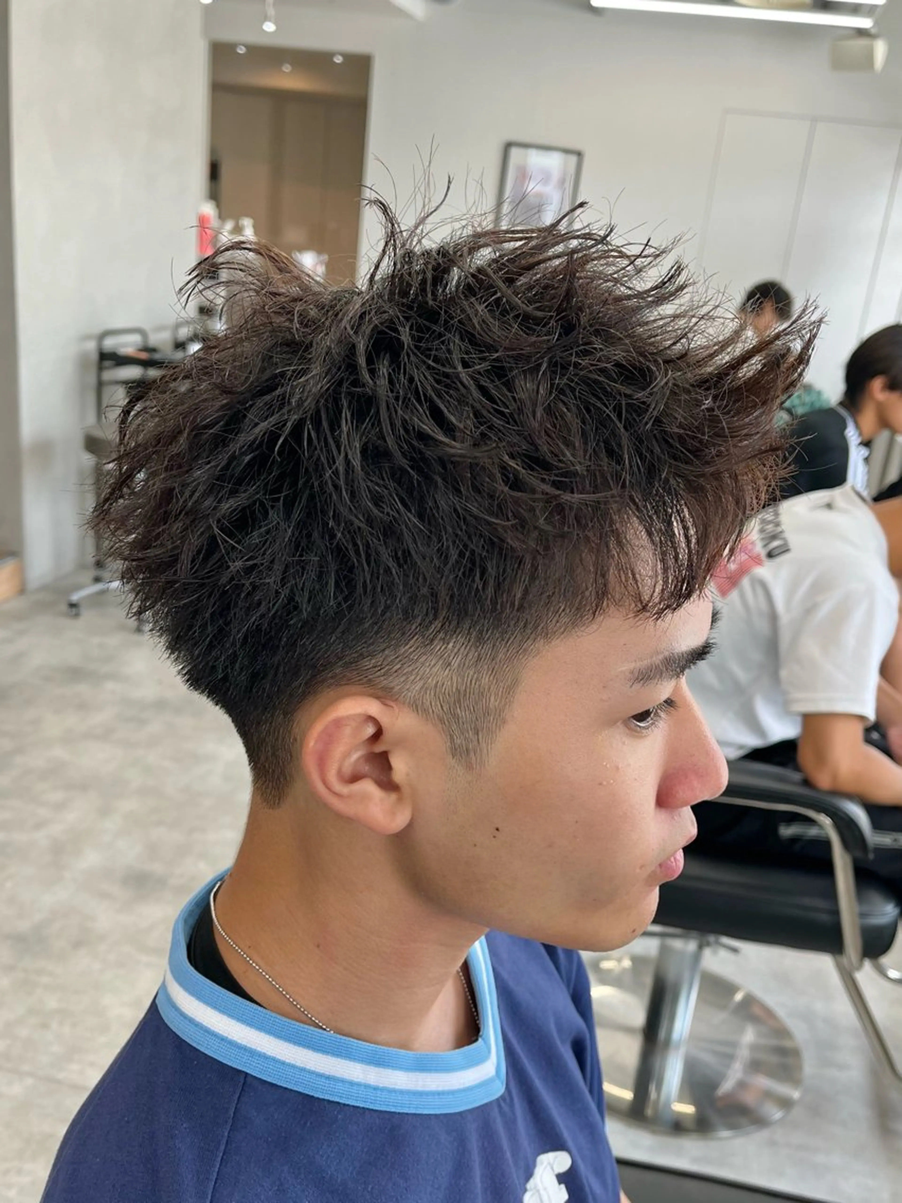 ショート パーマ メンズ メンズパーマ ツイストスパイラルパーマ スパイラルパーマ カット パーマ 新潟メンズパーマ 新潟駅/小田拓実のヘアスタイル