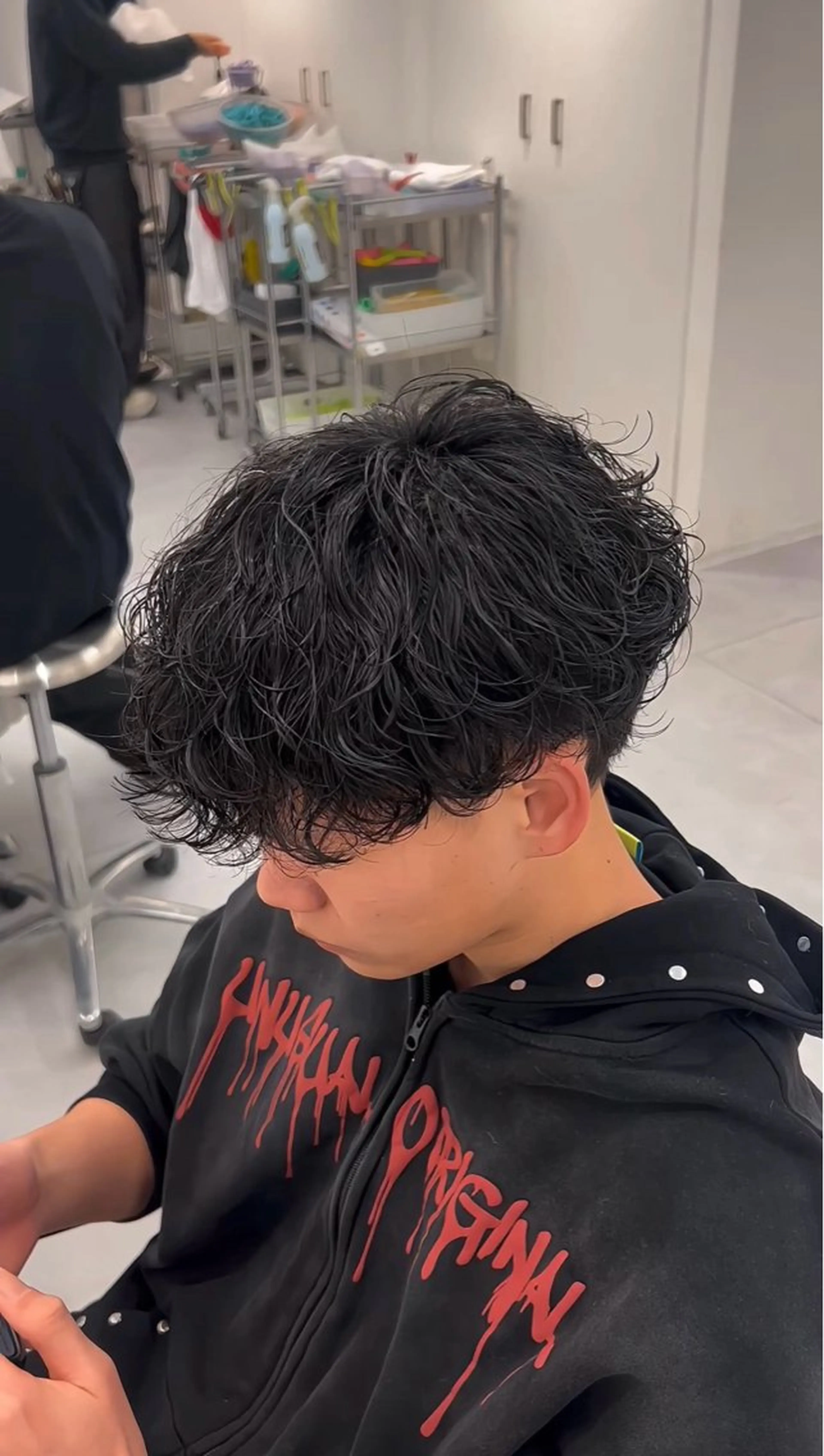 パーマ メンズ メンズパーマ 波巻きパーマ メンズ専門/パーマ 特化/栄/北出瑞貴のヘアスタイル