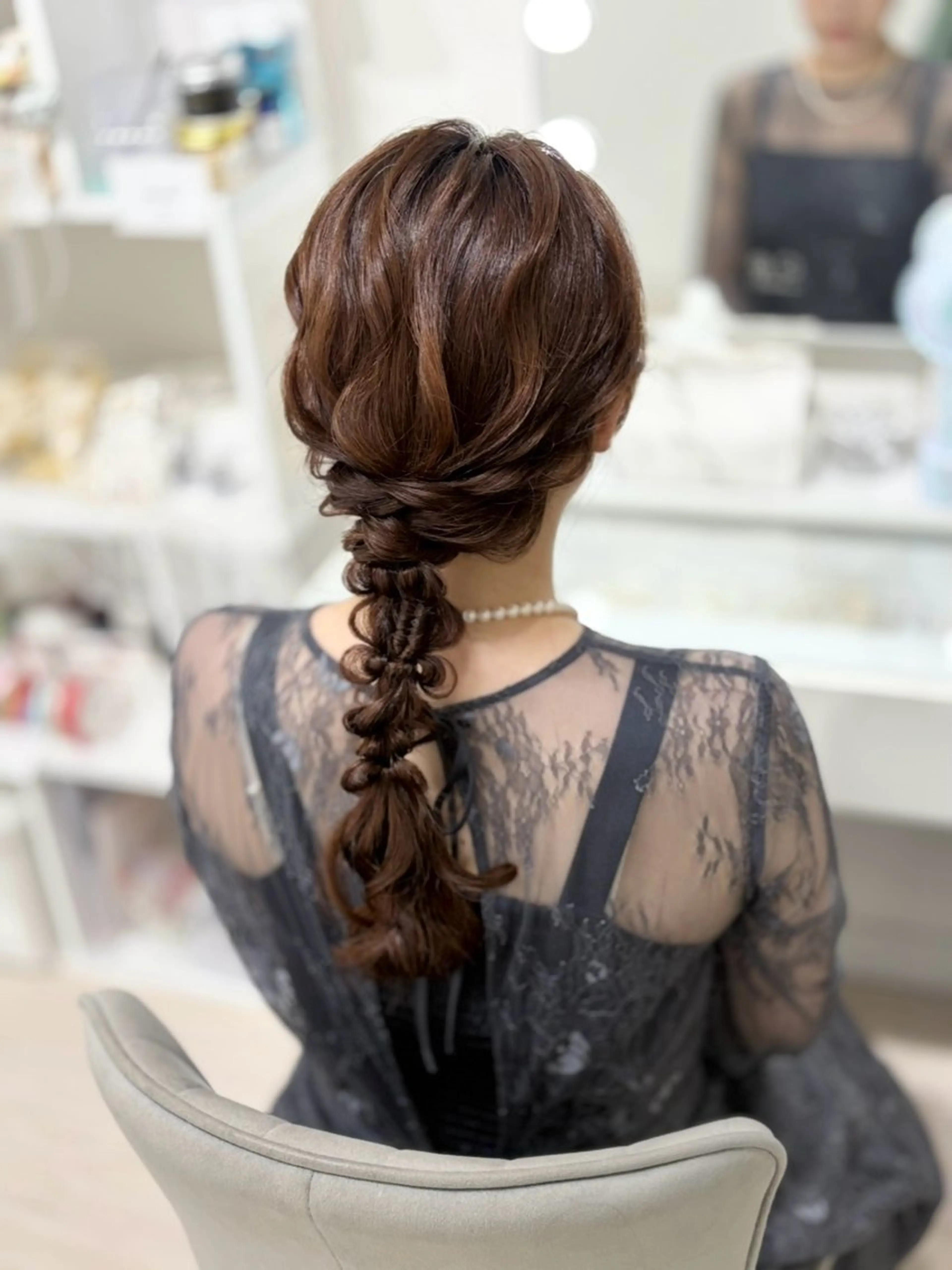 セミロング ヘアアレンジ ヘアセット ヘアセットサロン /上坪愛美のヘアスタイル