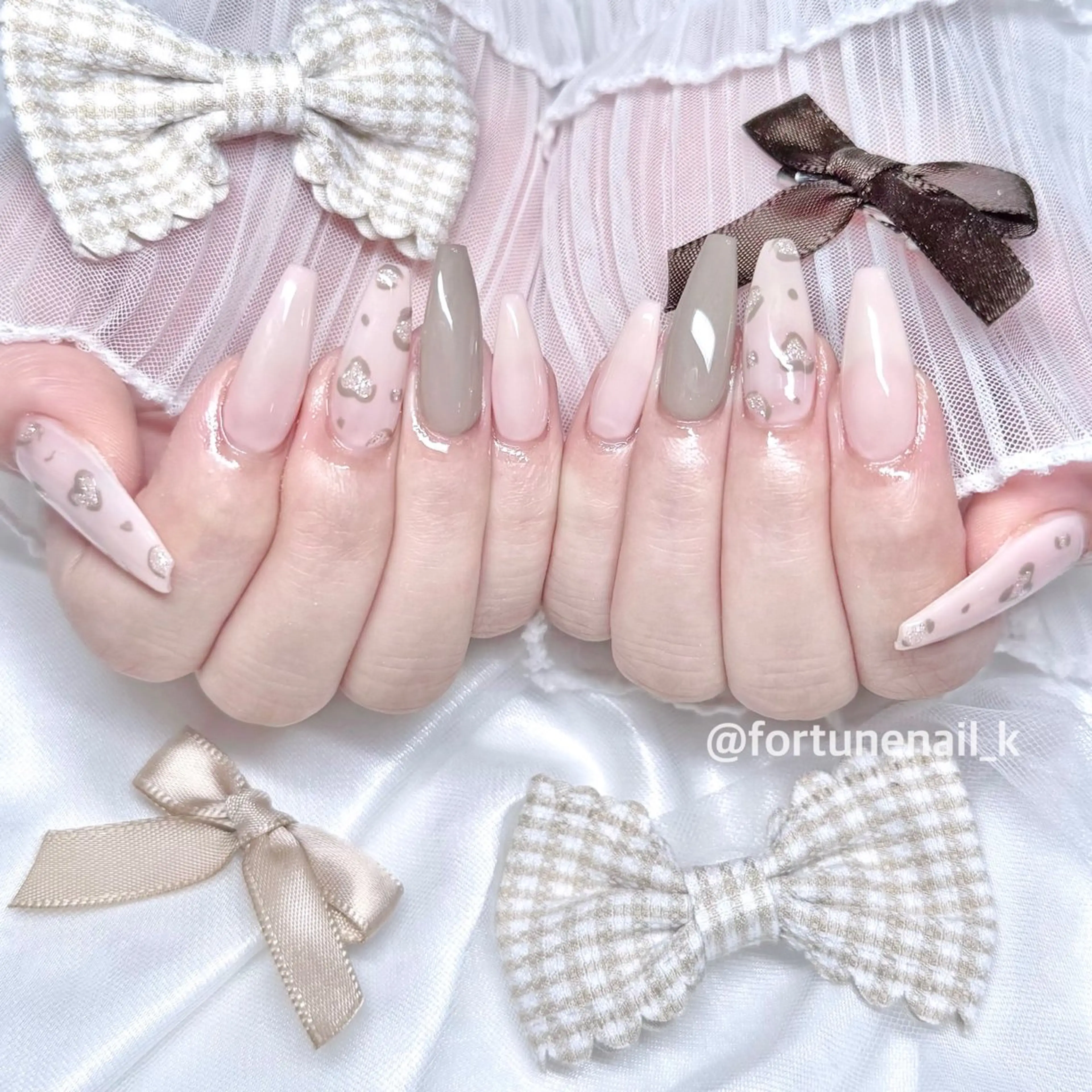 4/14限定クーポン🤍ガーリー、ワンホン韓国ネイル60分持ち込みデザイン🤍ྀིの写真