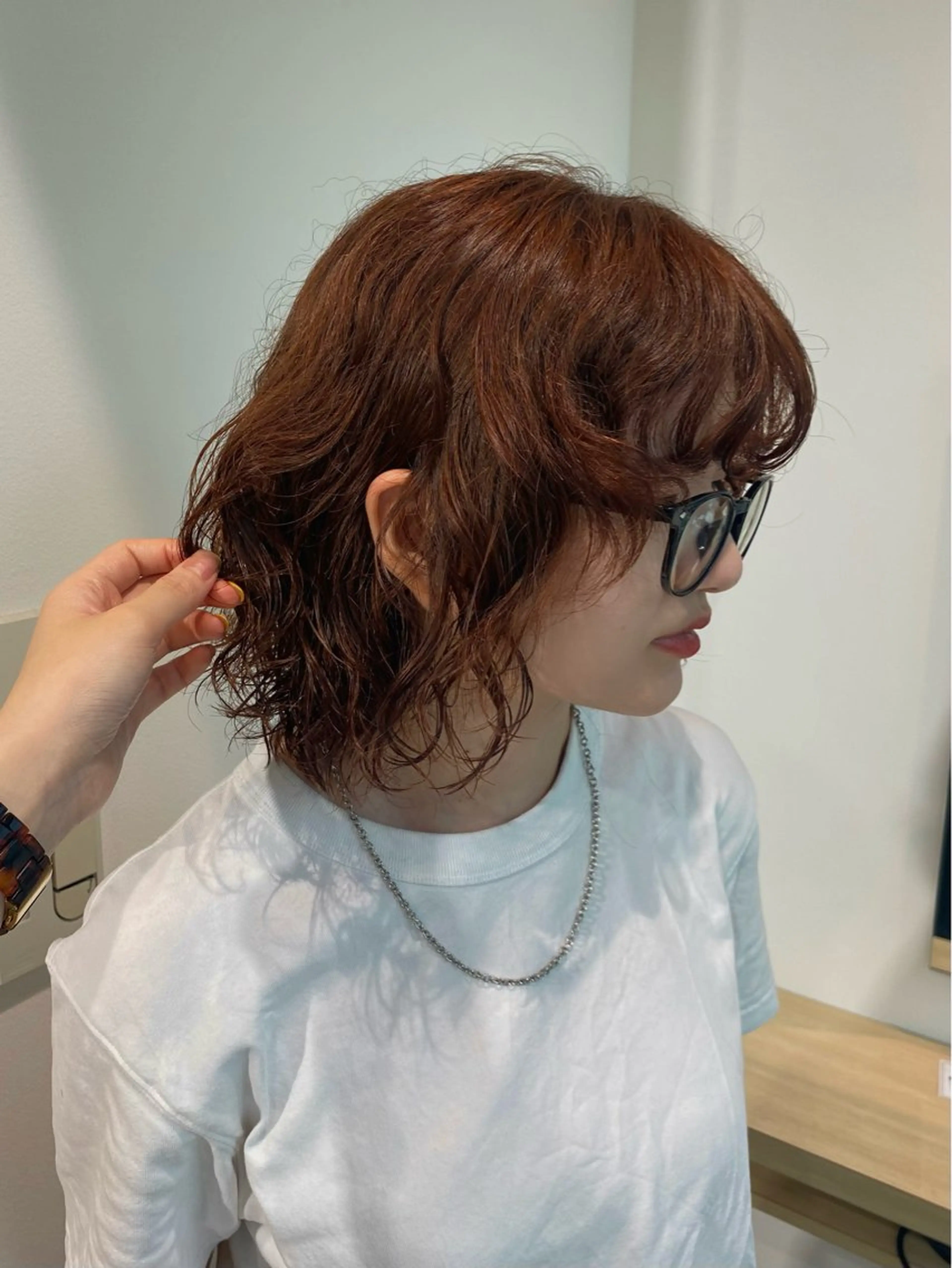 カラー オレンジ ヘアカラー Yamada Ami🪐のヘアスタイル