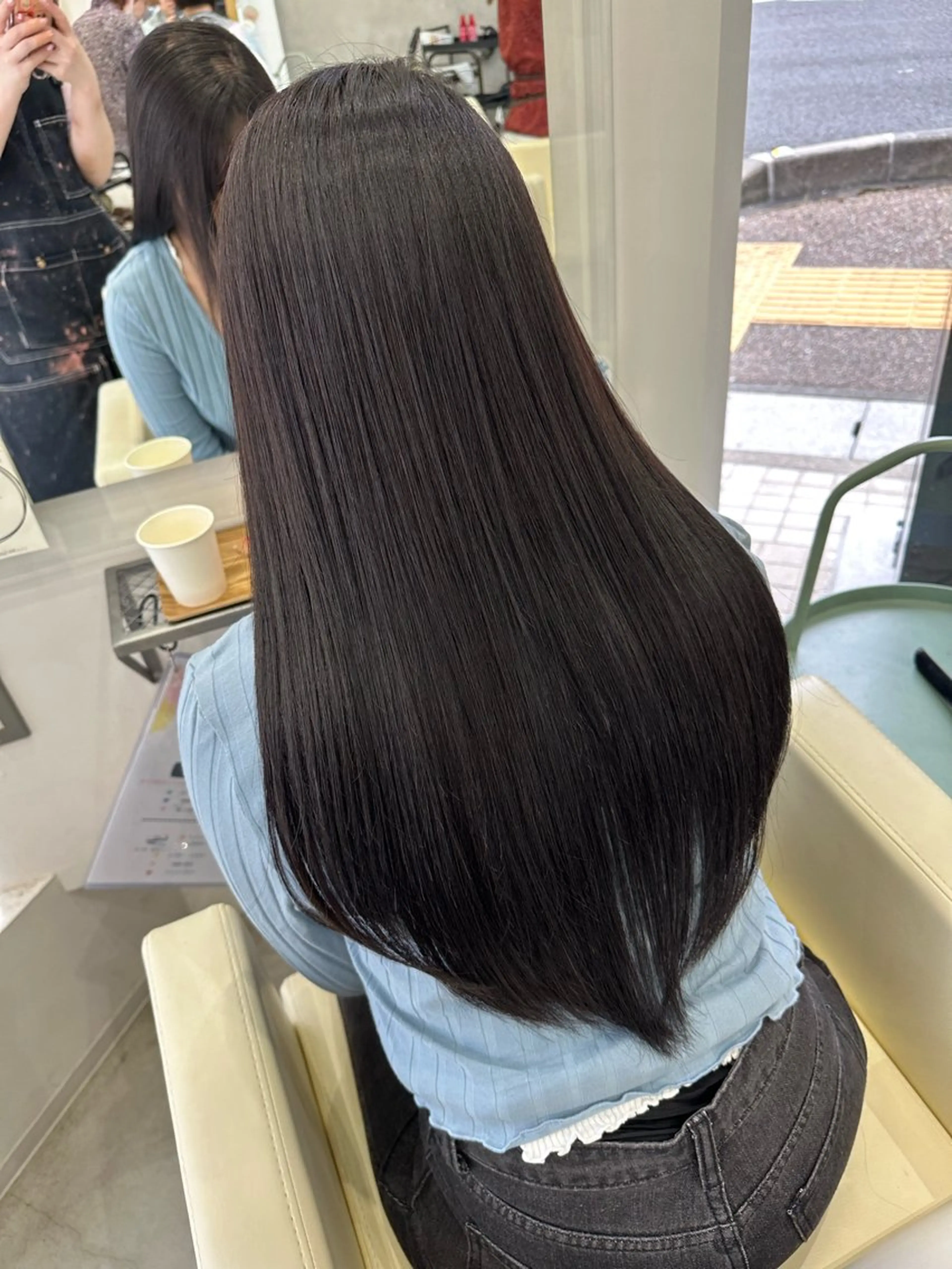 セミロング カラー さあや 【透け感/艶感】のヘアスタイル