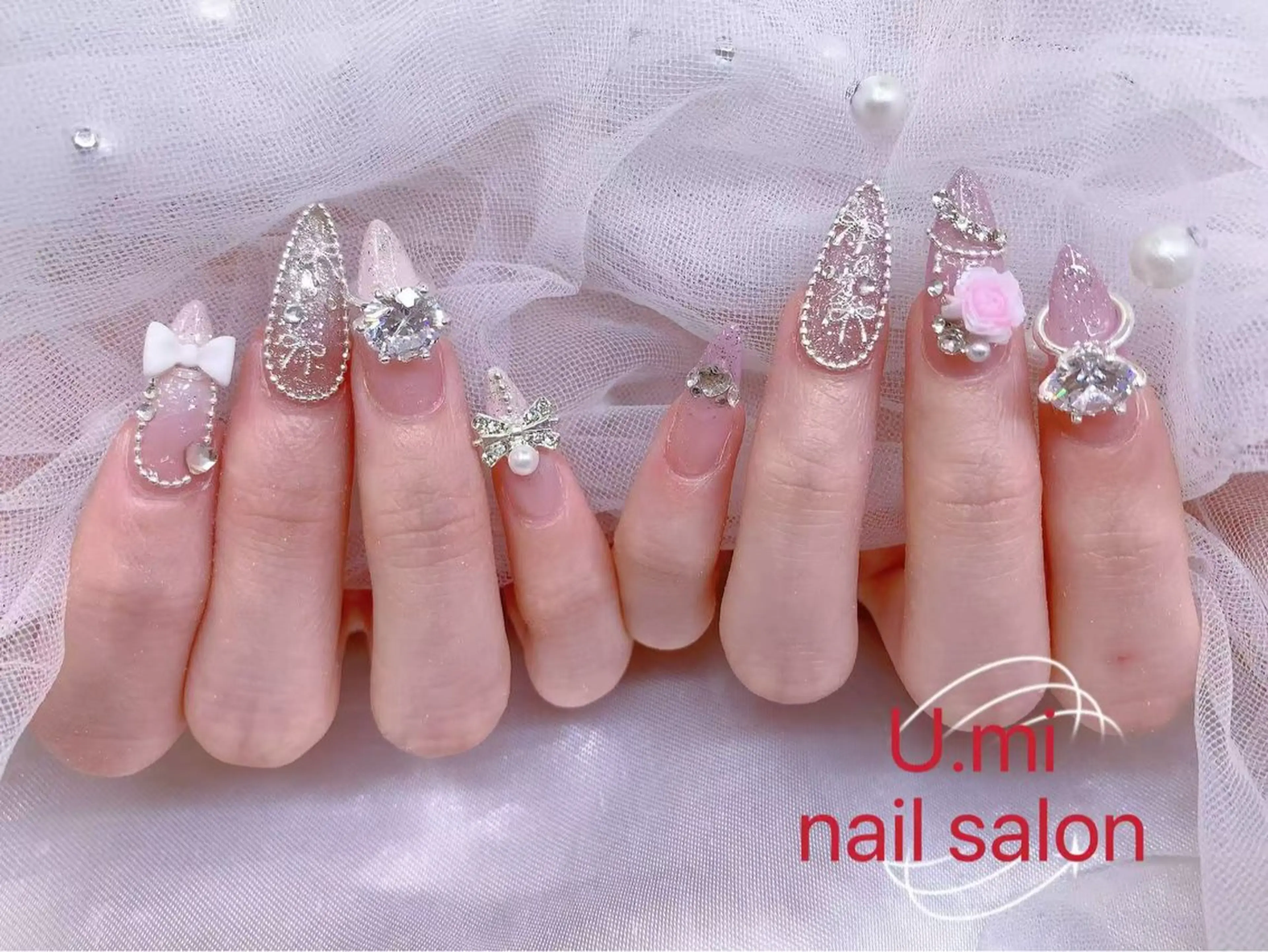 ネイル U・mi nail salon【長さ出し/パラジェル/持ち込み/定額ネイル/学割U24】所属・Uminail ゆうゆうのネイルデザイン