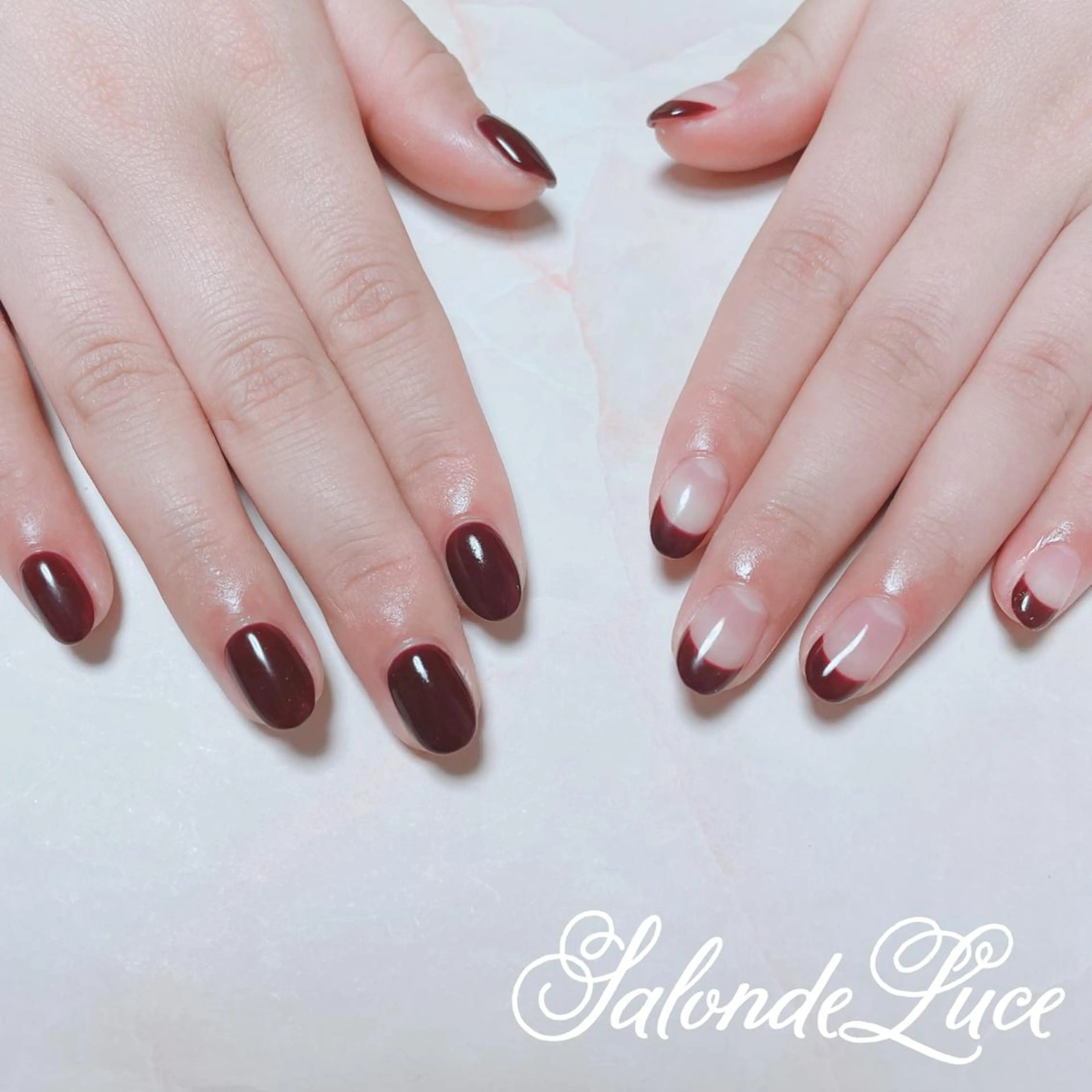 ネイル フレンチネイル ワンカラーネイル Salon de Luceのネイルデザイン