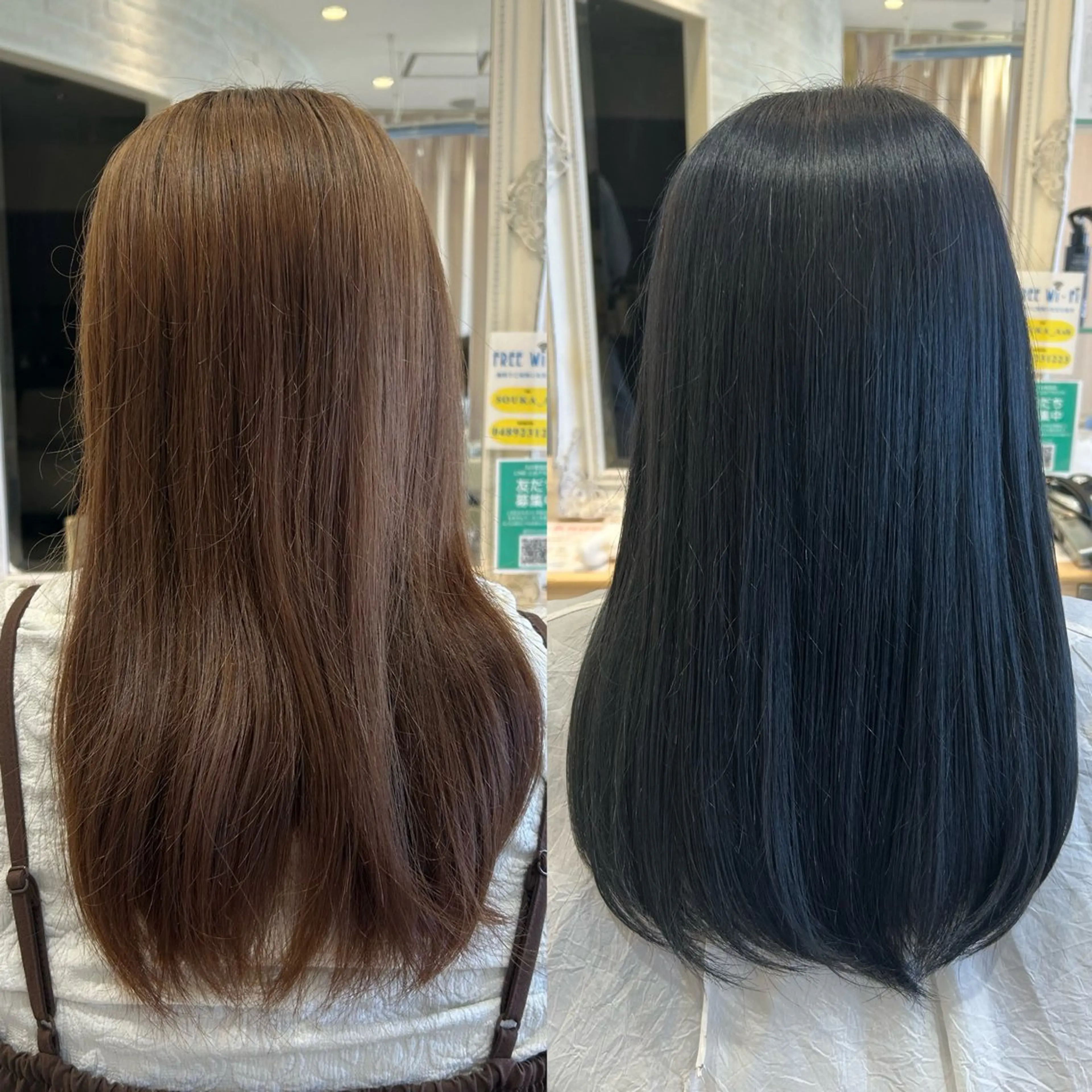 セミロング カラー 宮原 佑莉のヘアスタイル