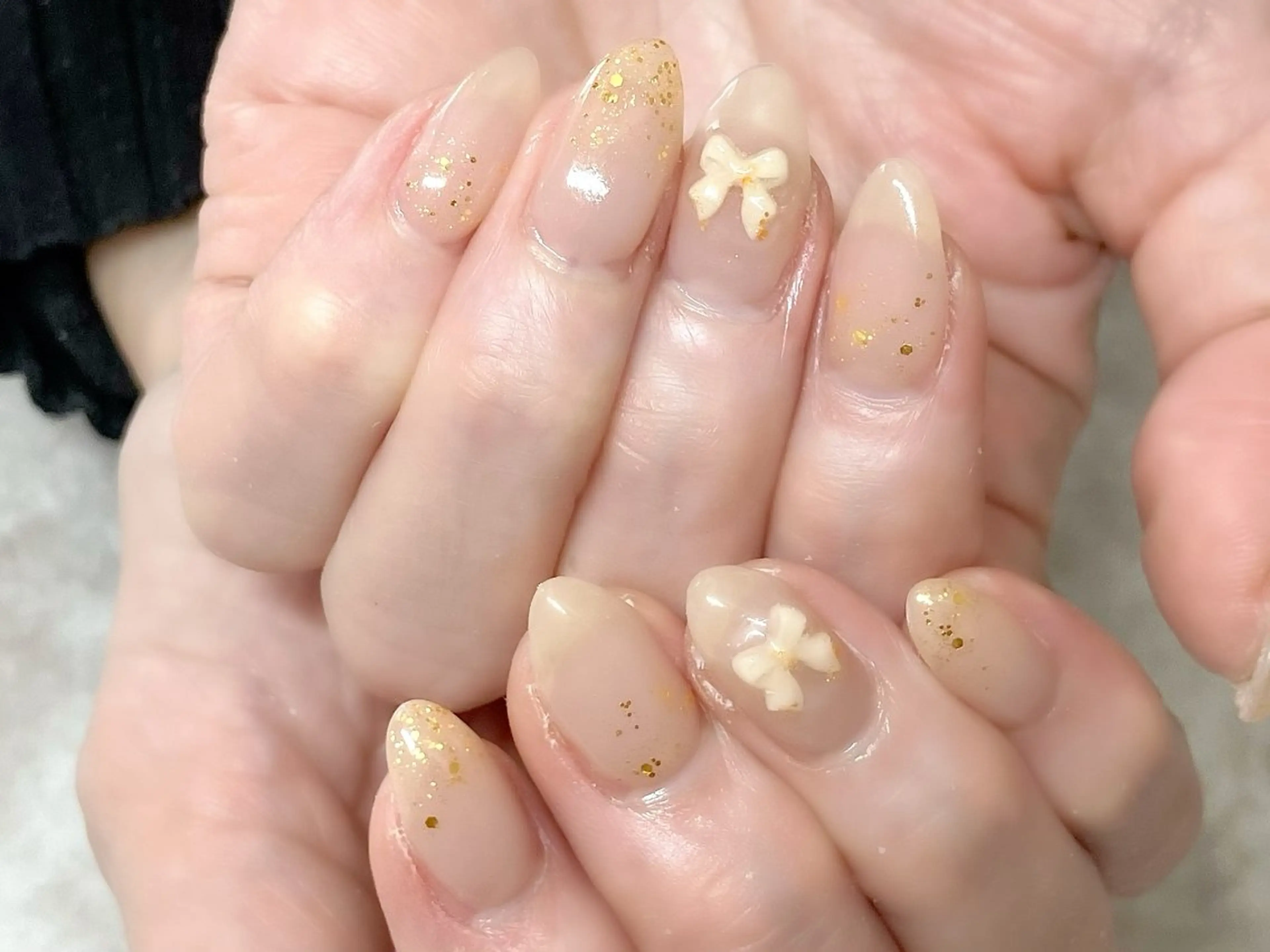 ネイル リボン ハンドネイル Orb nail (オーブ ネイル)のネイルデザイン