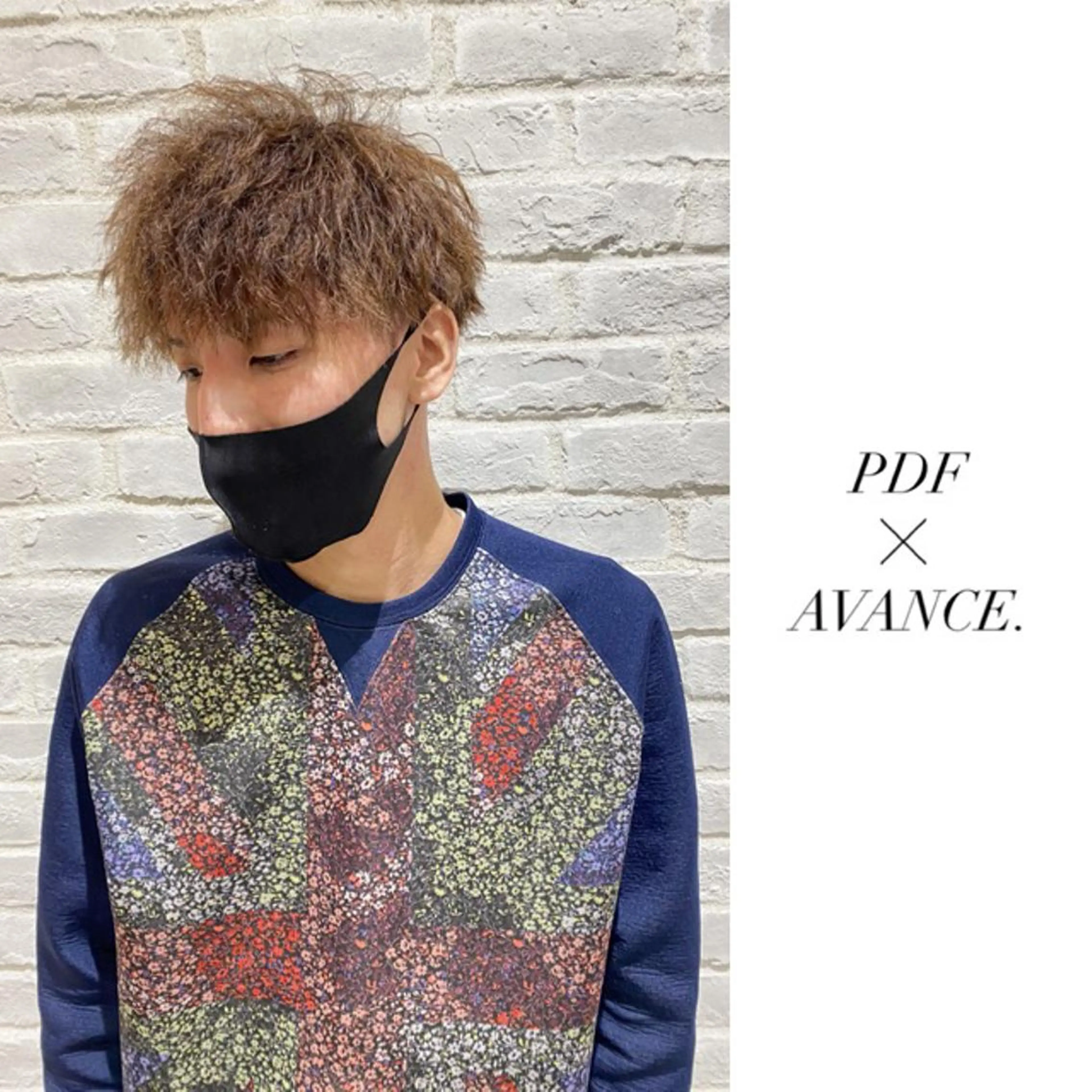 ショート カラー パーマ メンズ マッシュ メンズパーマ 刈り上げ カット パーマ AVANCE.難波 店長 松元のヘアスタイル