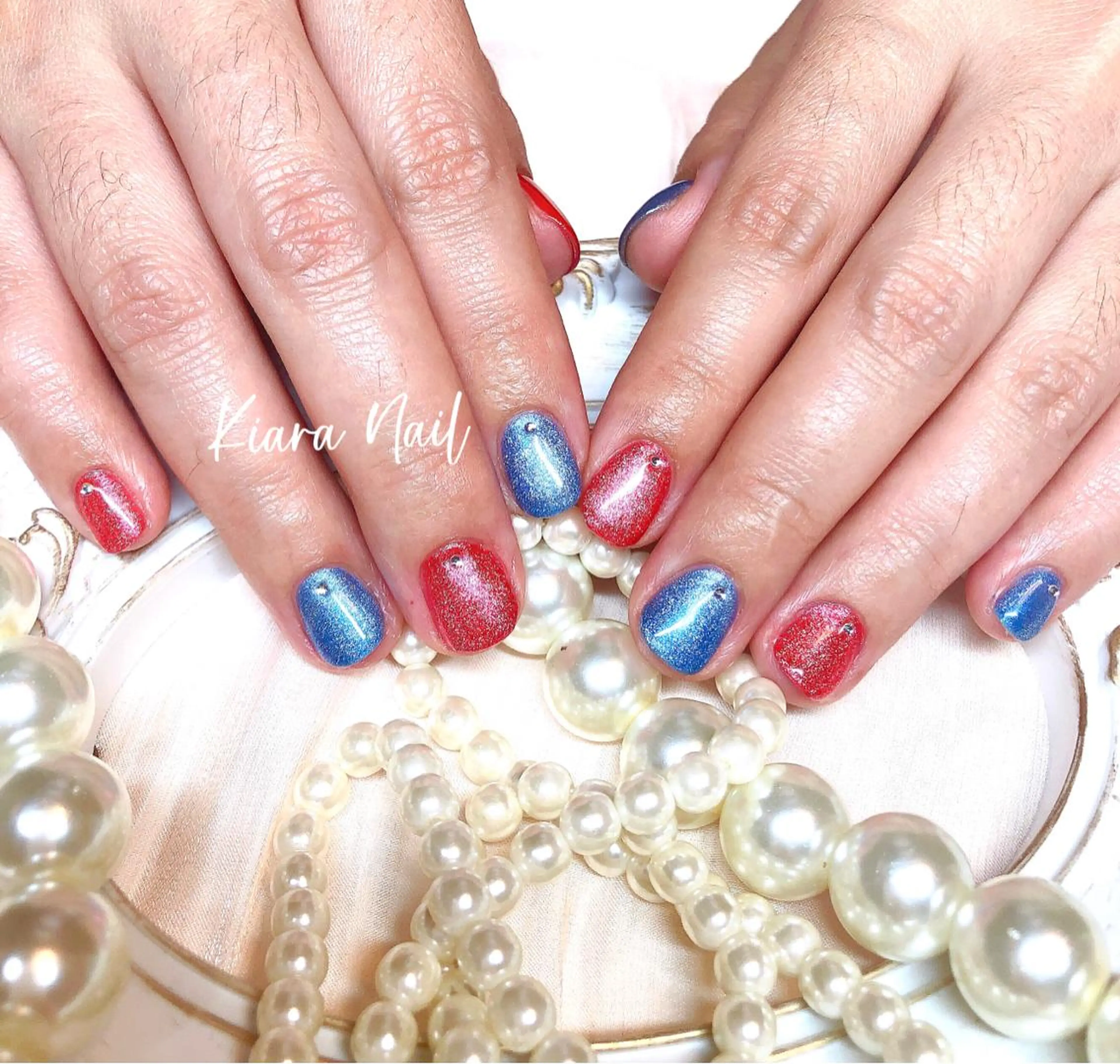 ネイル マグネットネイル 🍭Kiara Nail🍭のネイルデザイン