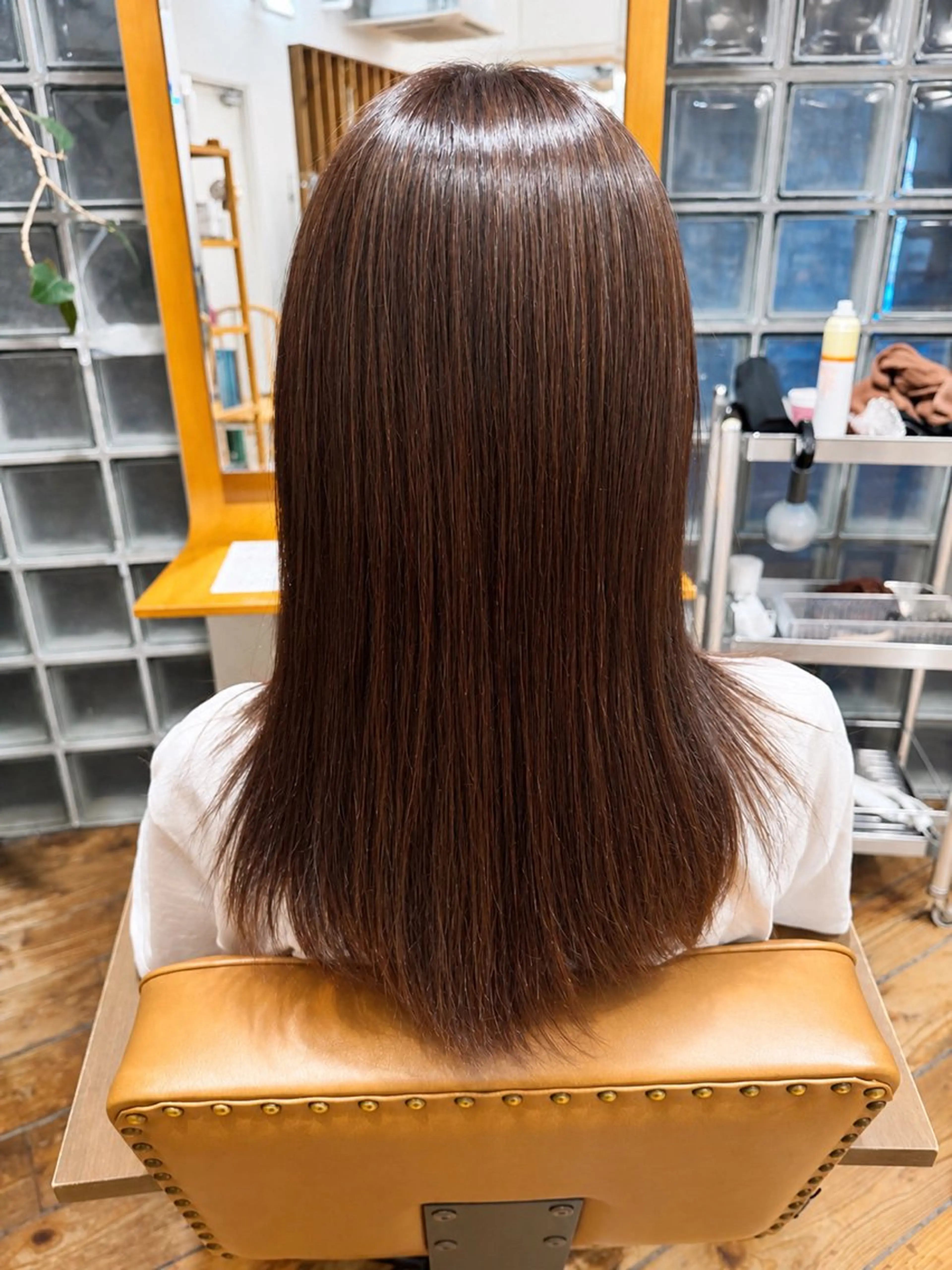 セミロング カラー ヘアカラー れおん/ワンカラー モデル募集🎧のヘアスタイル