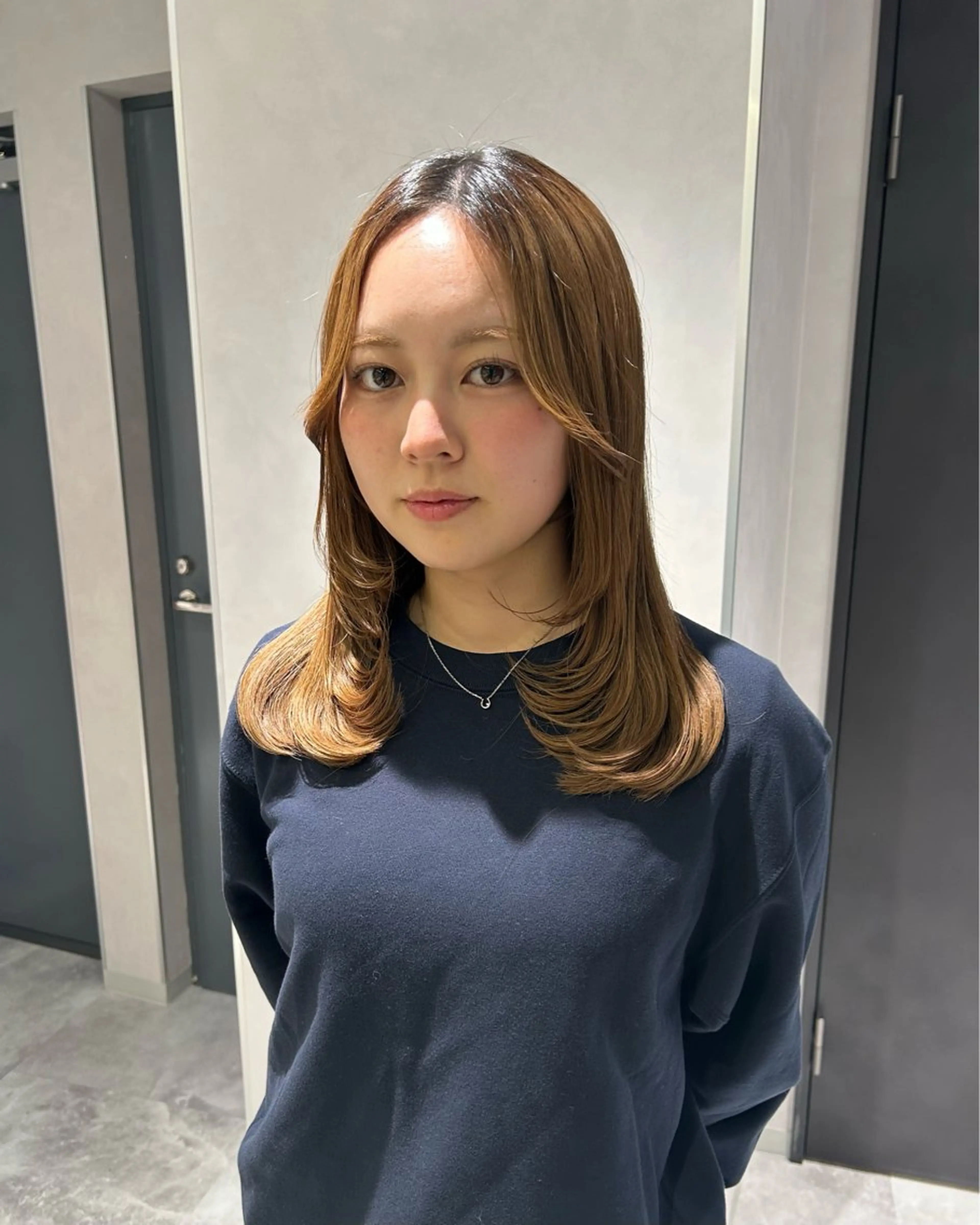 セミロング レイヤーカット 寺川留以 /カットモデル募集中のヘアスタイル