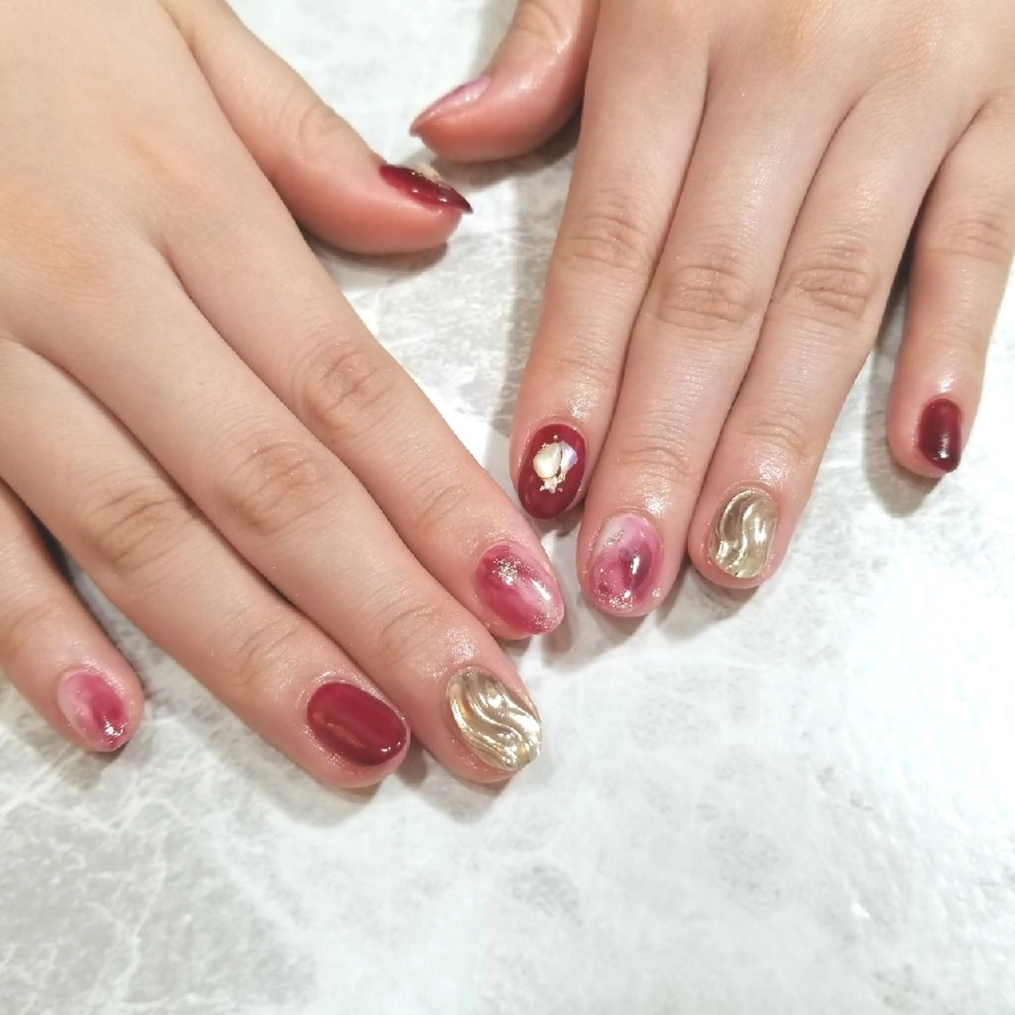 ネイル ニュアンスネイル ハンドネイル nijiiro🌈 サトウのネイルデザイン