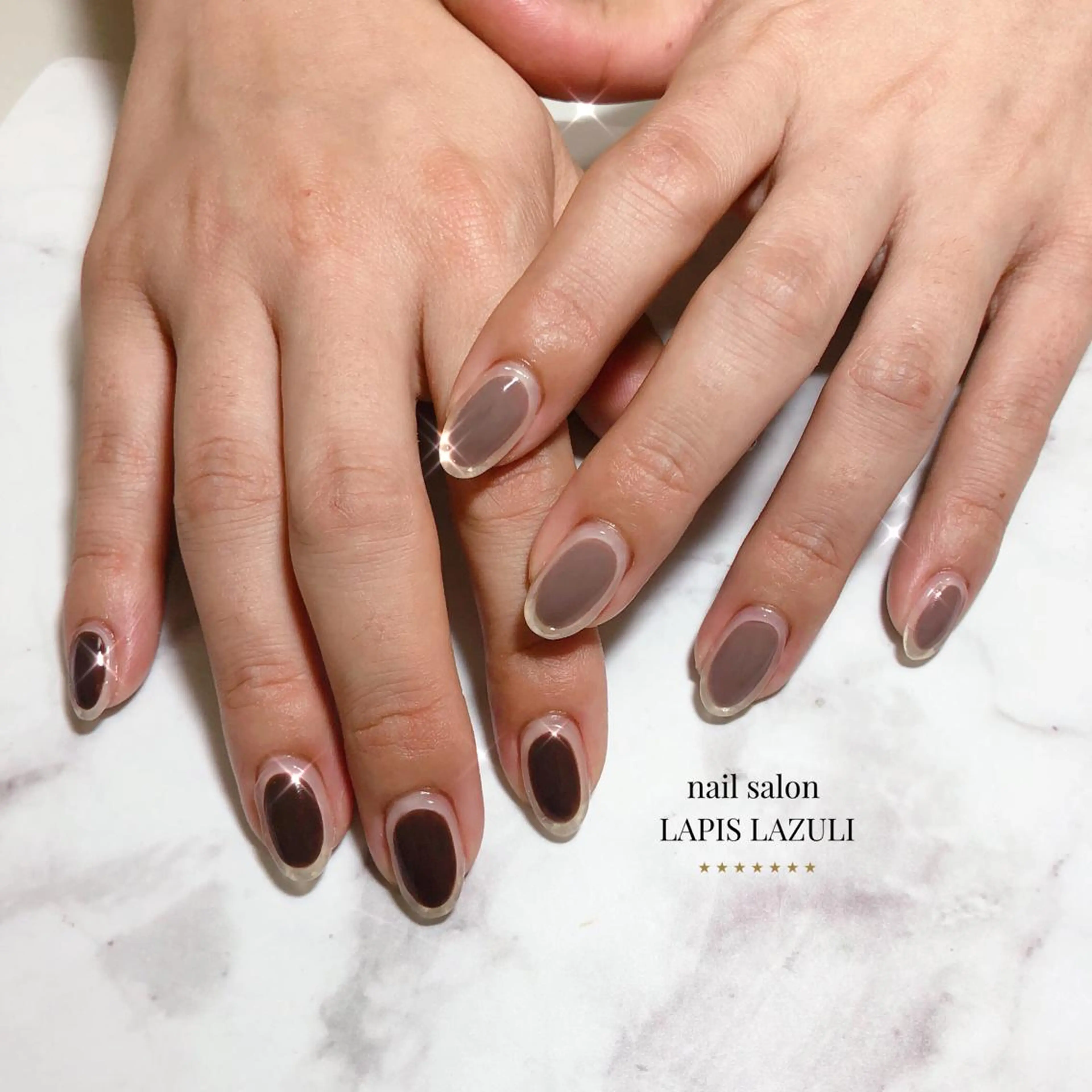 ネイル ハンドネイル nail salon ラピスラズリのネイルデザイン