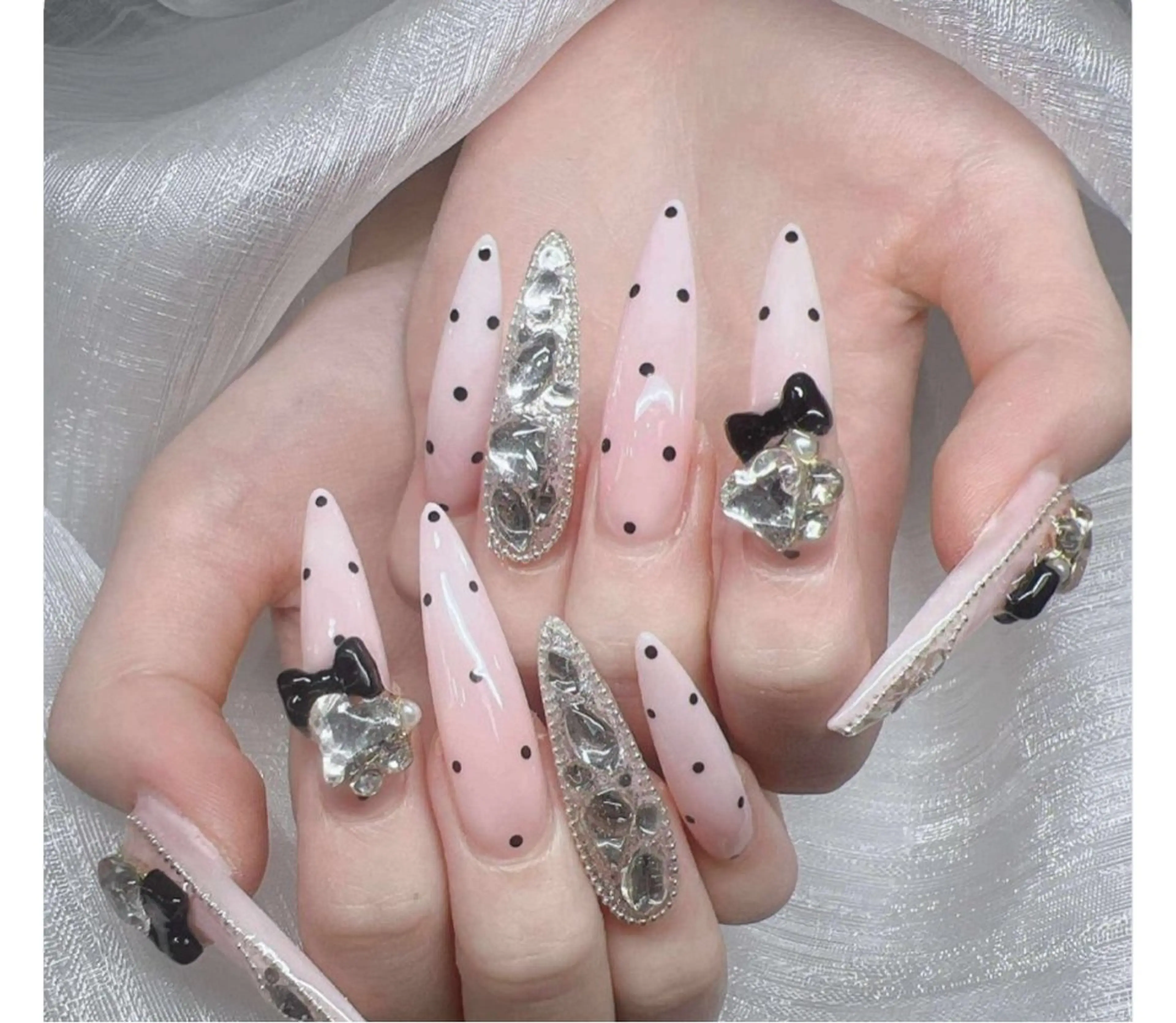 ネイル アートネイル フレンチネイル ジェルネイル 韓国ネイル マグネットネイル ハンドネイル Lenie Nail Okuboのネイルデザイン