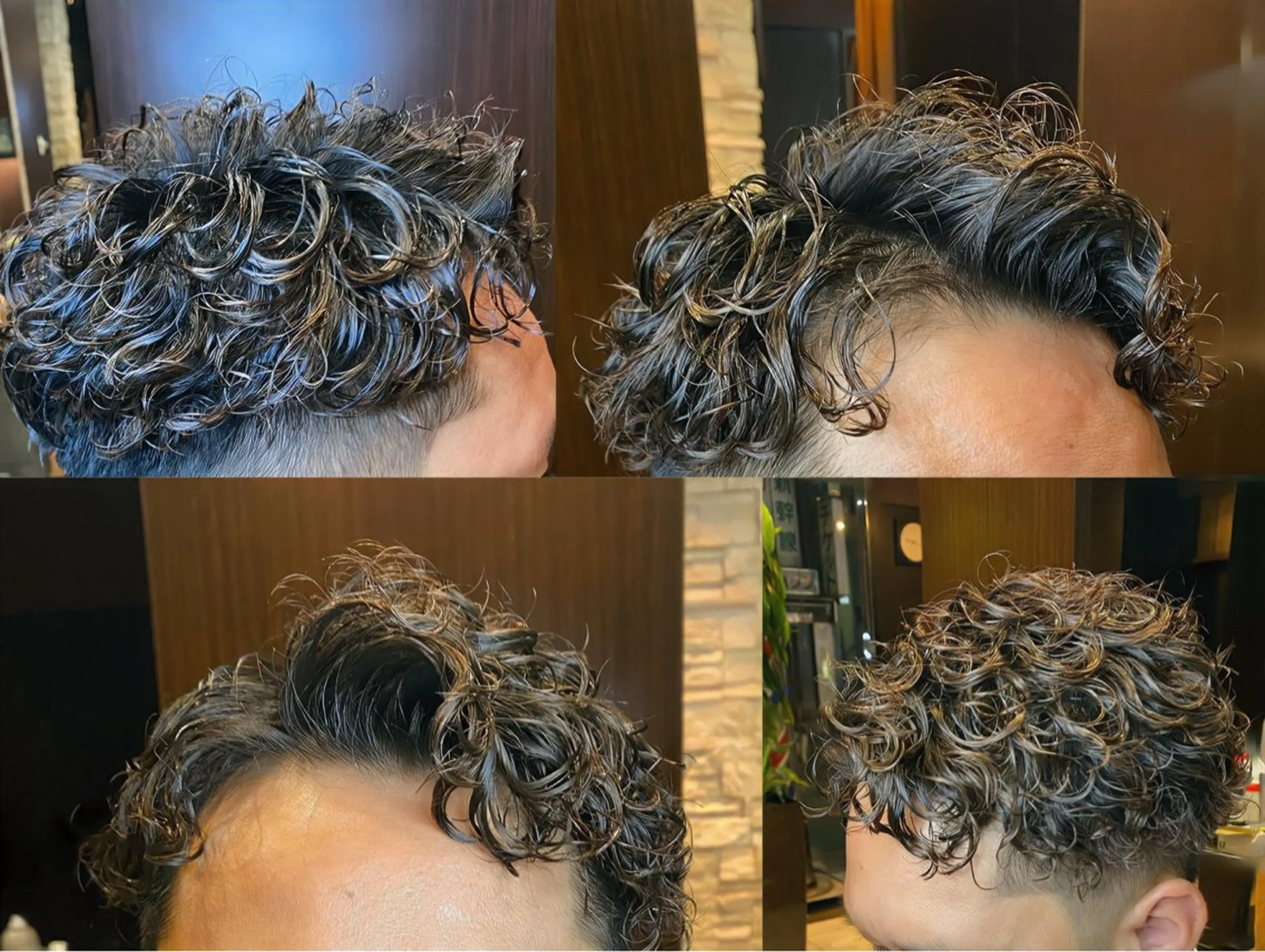 ミディアム カット パーマ 北川 竜也のヘアスタイル