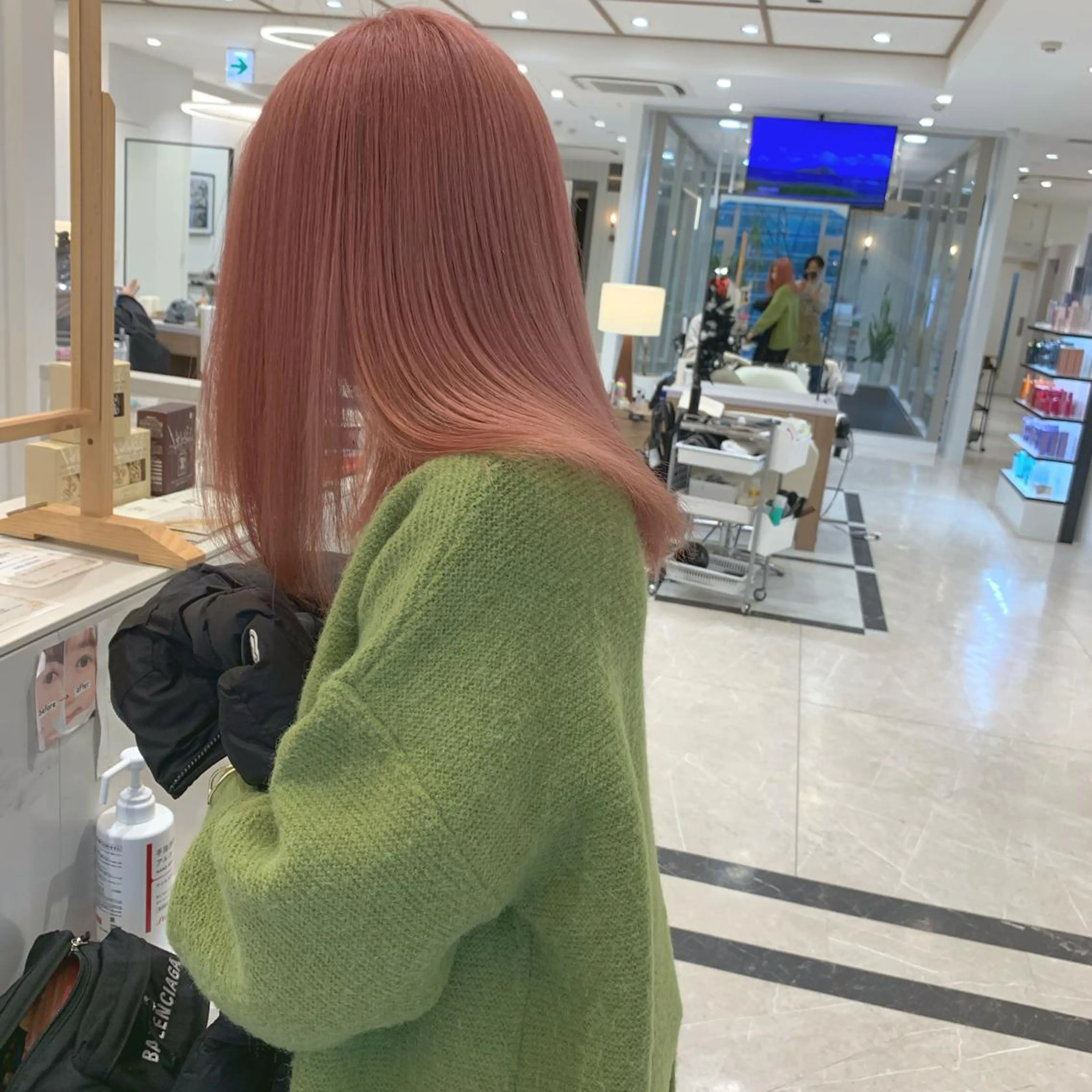 ミディアム カラー 韓国風/顔周りカット /髪質改善RYOTAのヘアスタイル