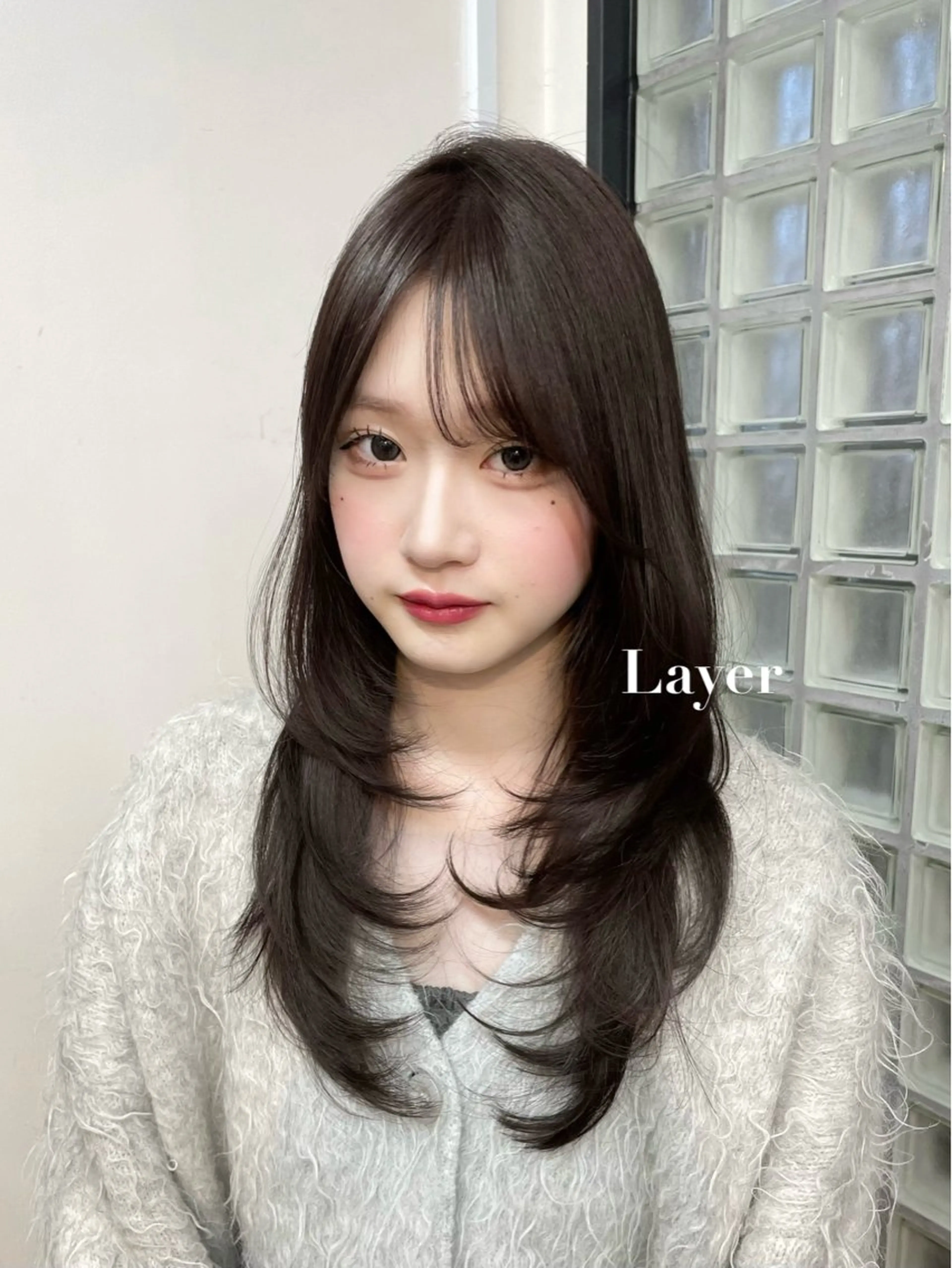 ロング カット ヘアカラー トリートメント 🍑暖色／レイヤー／ 真希🎀のヘアスタイル