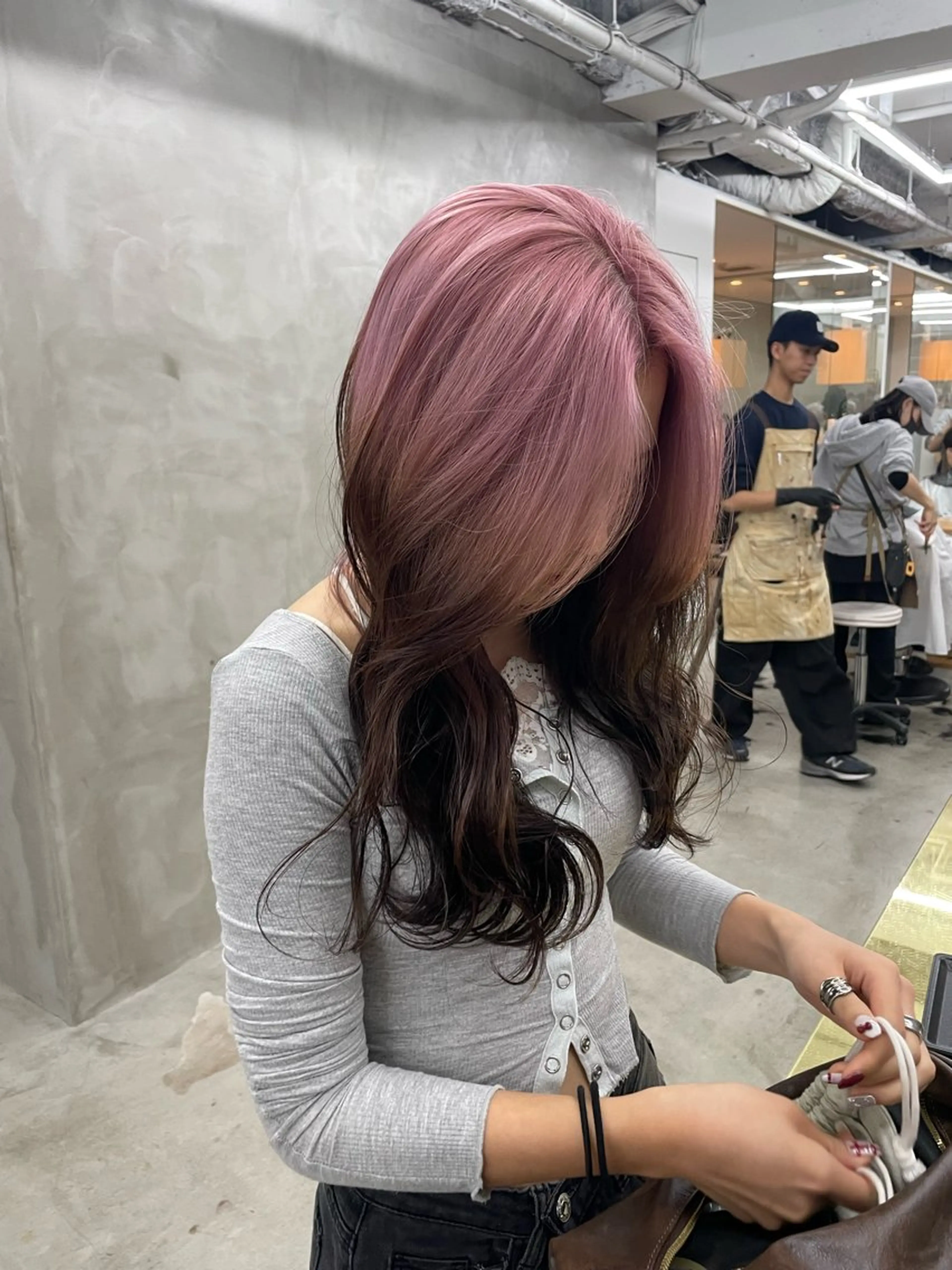 カラー ヘアカラー トリートメント ハイトーン/レイヤー 🌸さくらのヘアスタイル