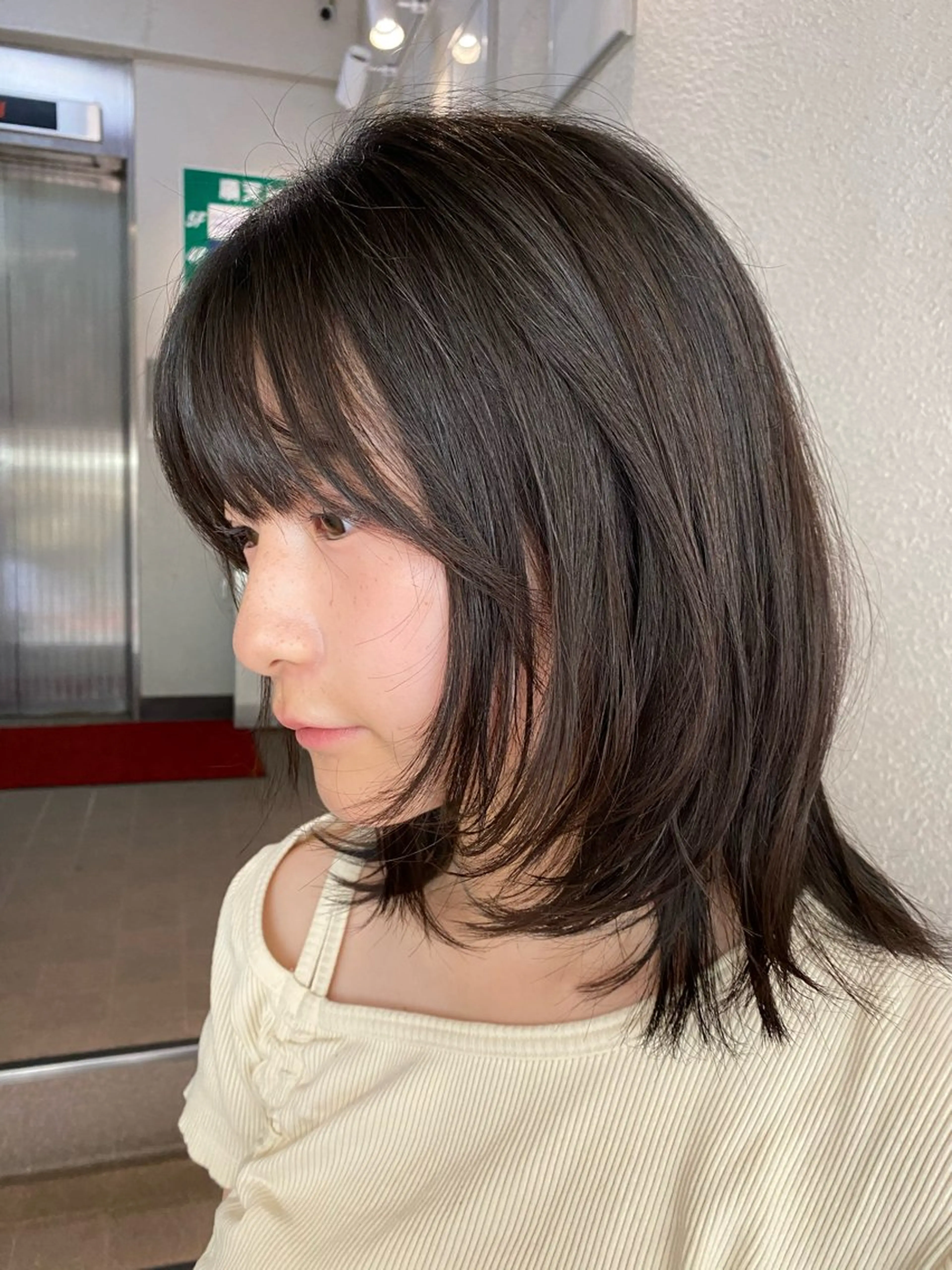 ミディアム カット ナチュラルヘア🫧 ナナミのヘアスタイル