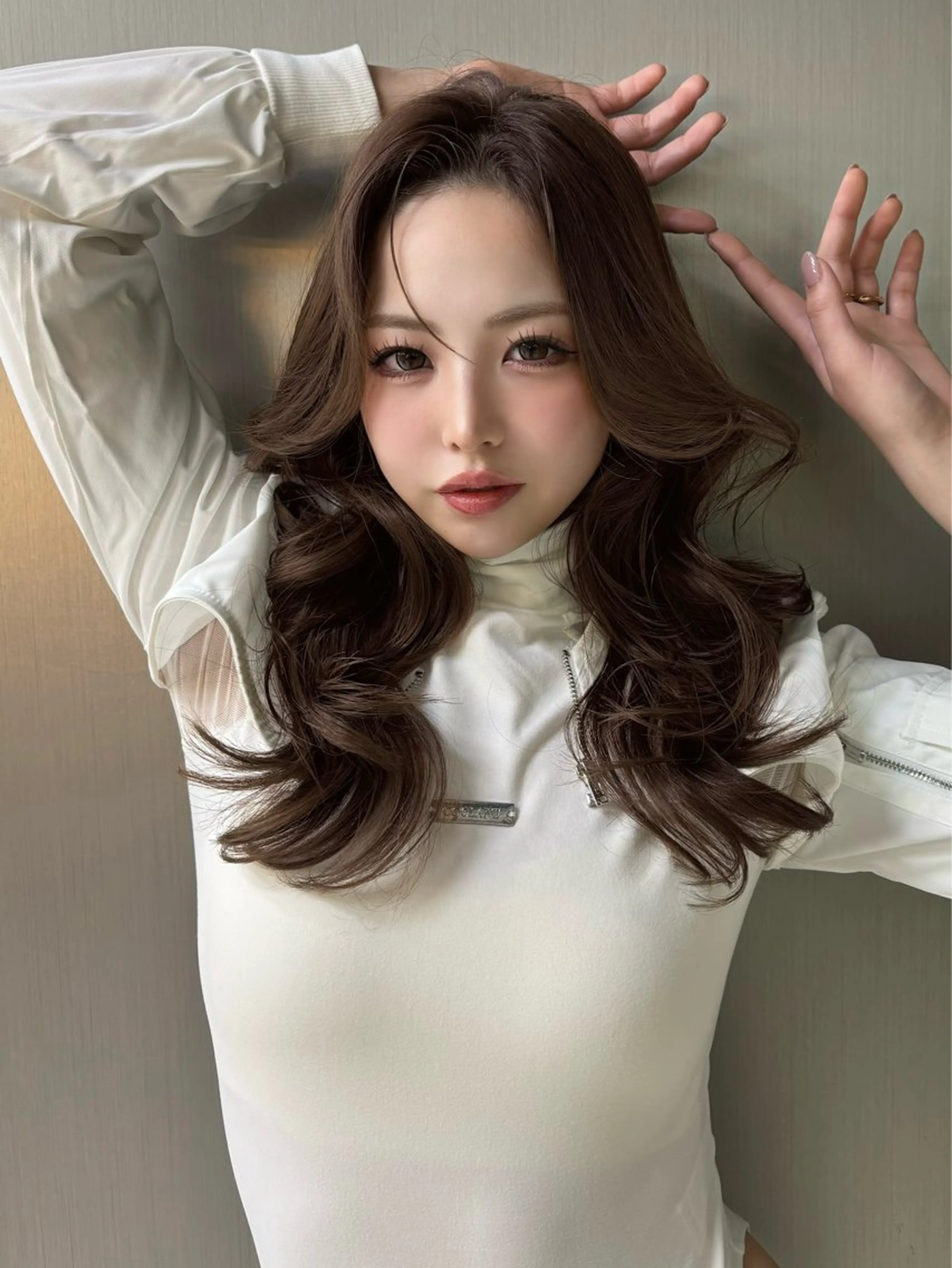 ロング 韓国風ヘア レイヤーカット ヘアカラー SHOUHEI .のヘアスタイル