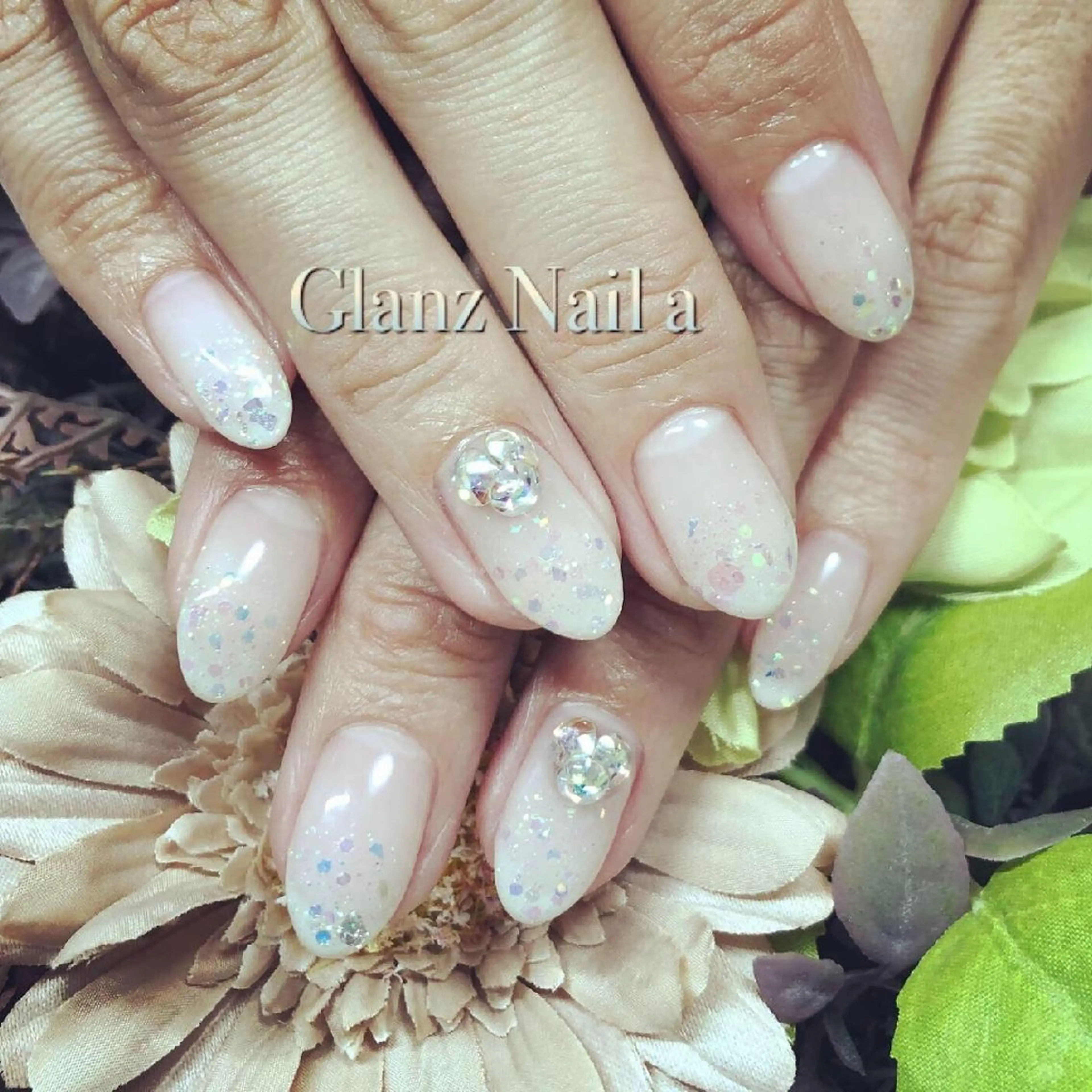 ネイル オーロラネイル ラメ(グリッター) Glanz  Nail aのネイルデザイン