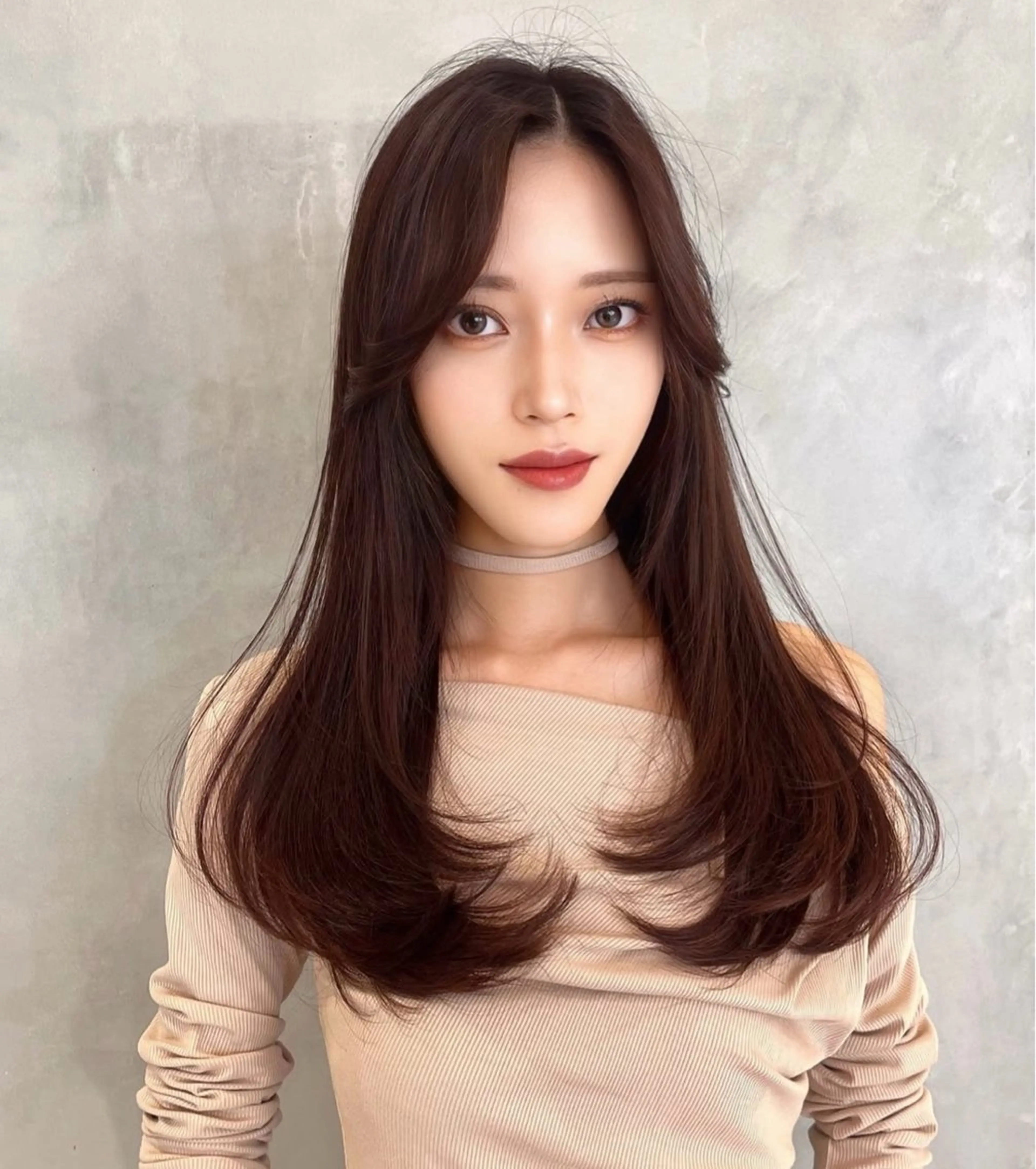 ロング カラー レイヤー/髪質改善 /透け感カラー/艶髪のヘアスタイル