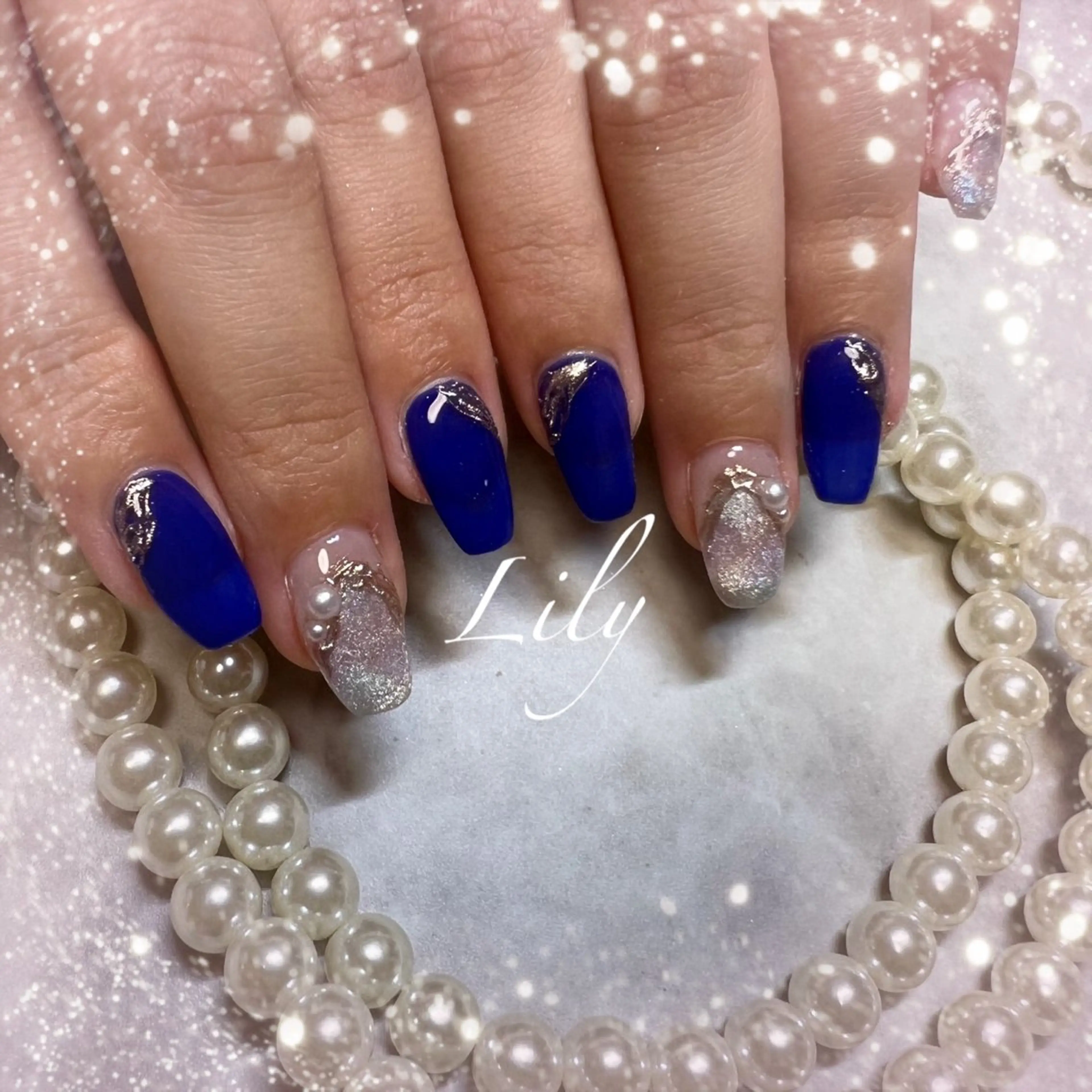 ネイル ハンドネイル Lily*nail 🌻Mii🌻のネイルデザイン