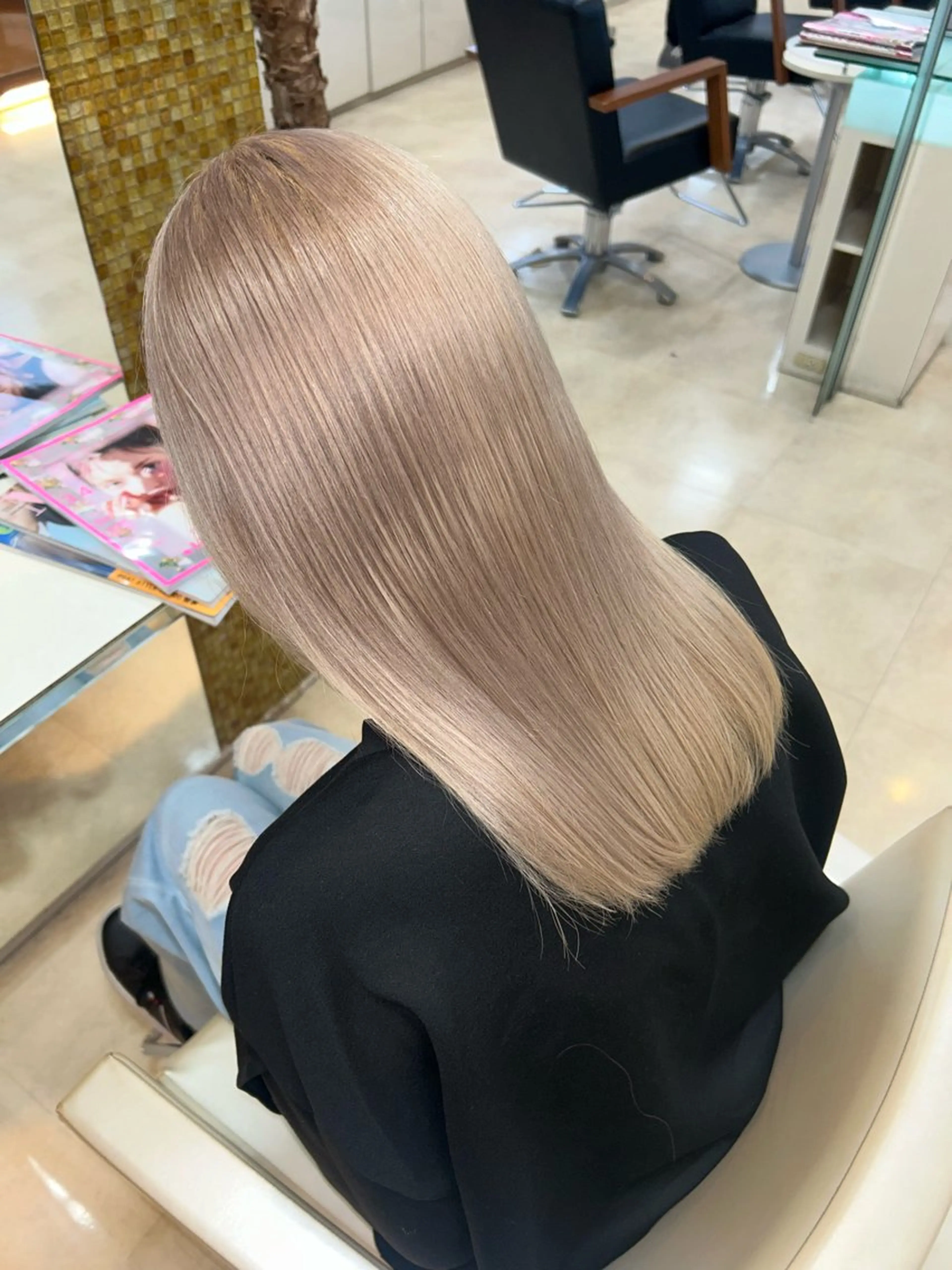 カラー 地毛風カラー/ 吉田菜々子のヘアスタイル