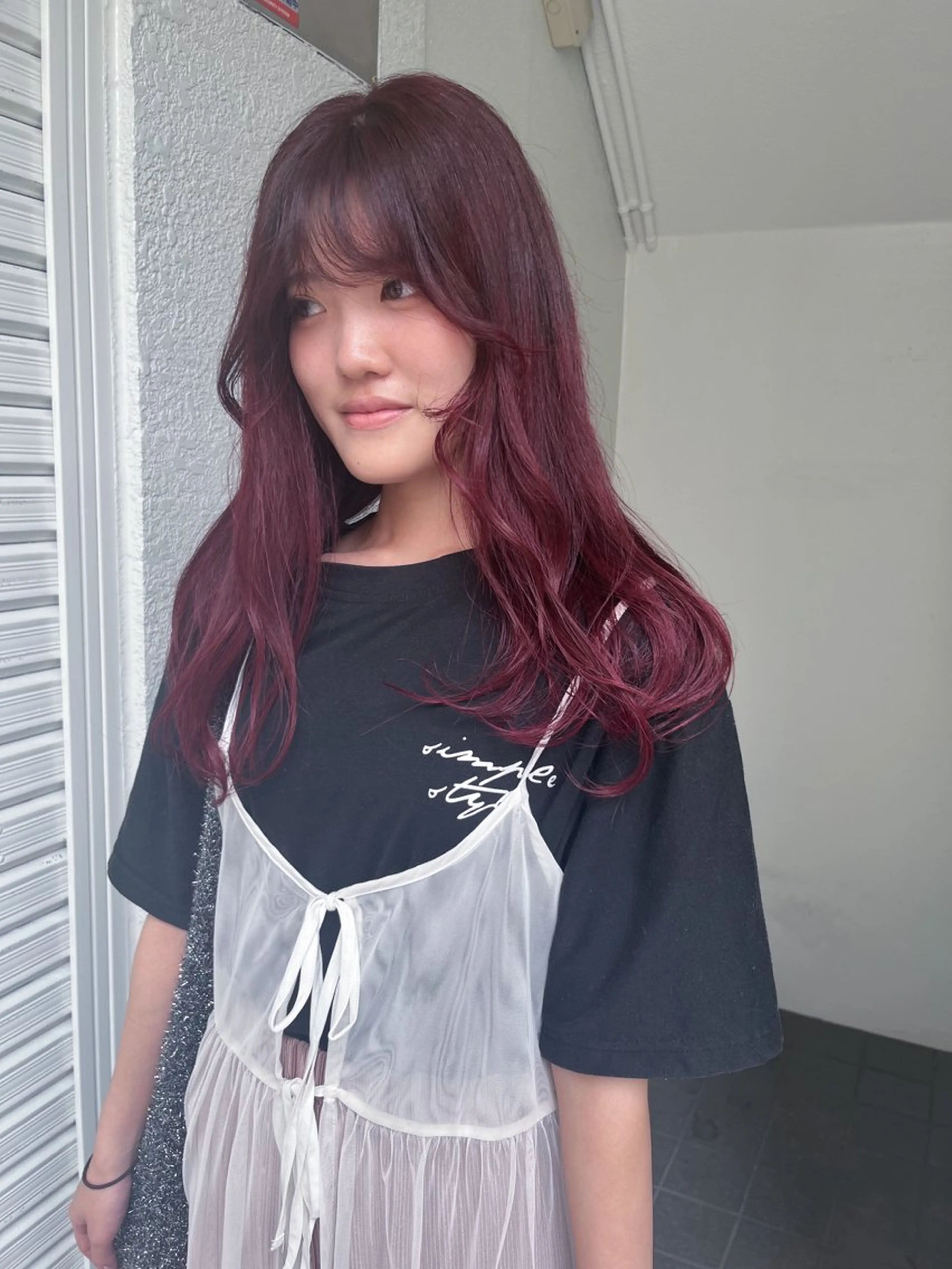 カラー ヘアカラー レイヤーカット🍏 パーマ/ののかのヘアスタイル