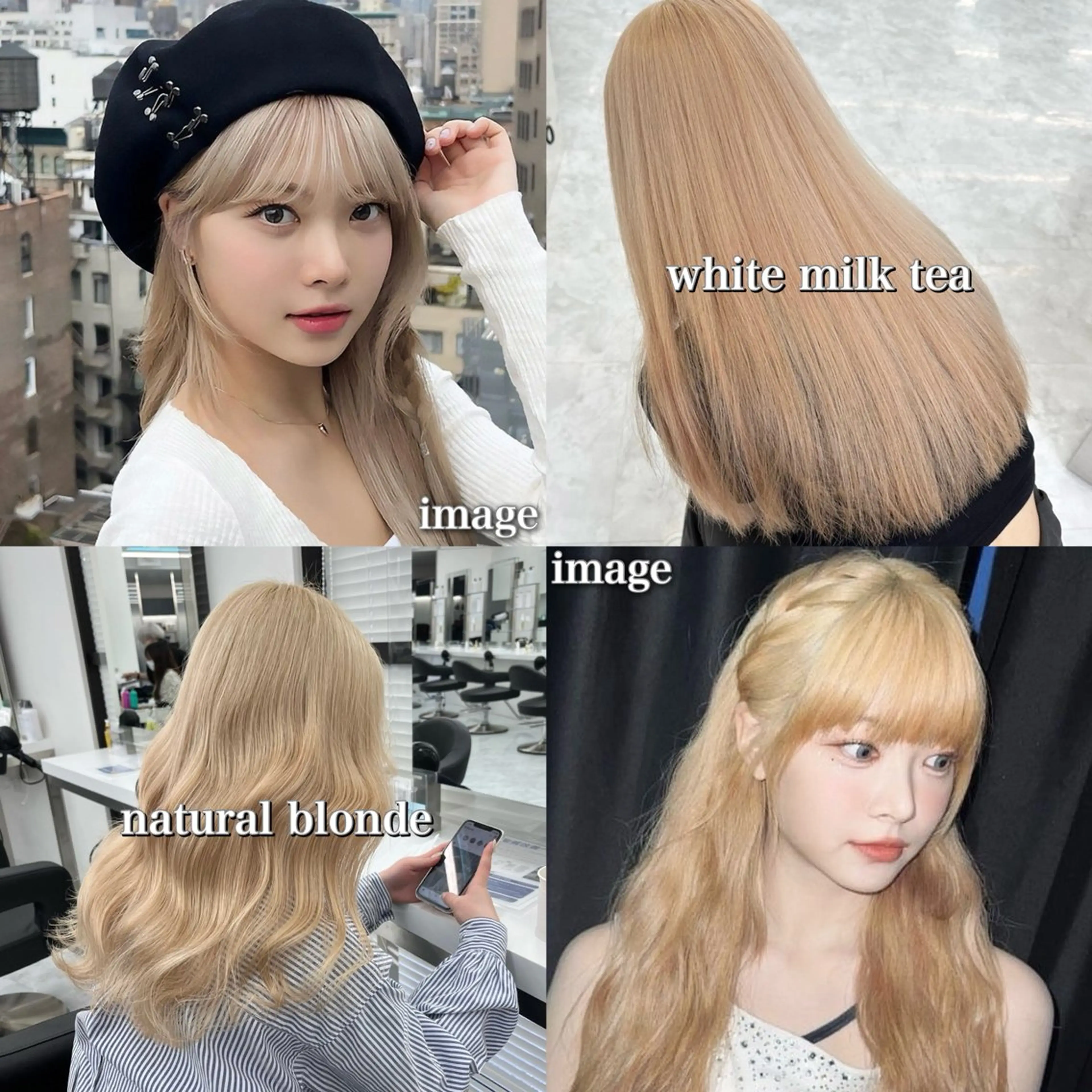 セミロング カラー ベージュカラー ブリーチ ブロンド デザインカラー グレージュ ヘアカラー トリートメント ケアブリーチ/ 髪質改善/上質艶髪のヘアスタイル