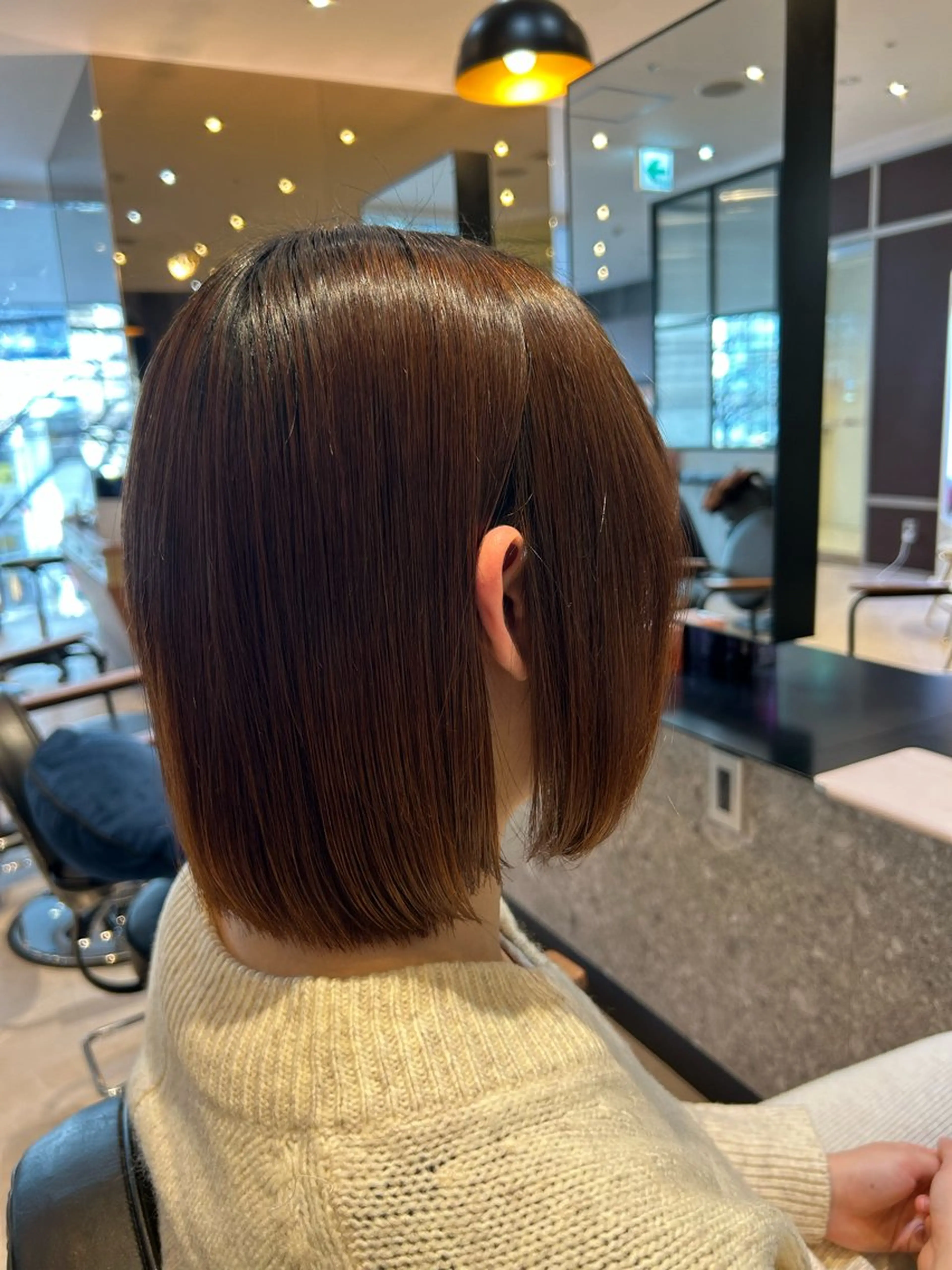 ミディアム 縮毛矯正 縮毛矯正/カット/ 韓国ヘア/蛯原🍤のヘアスタイル