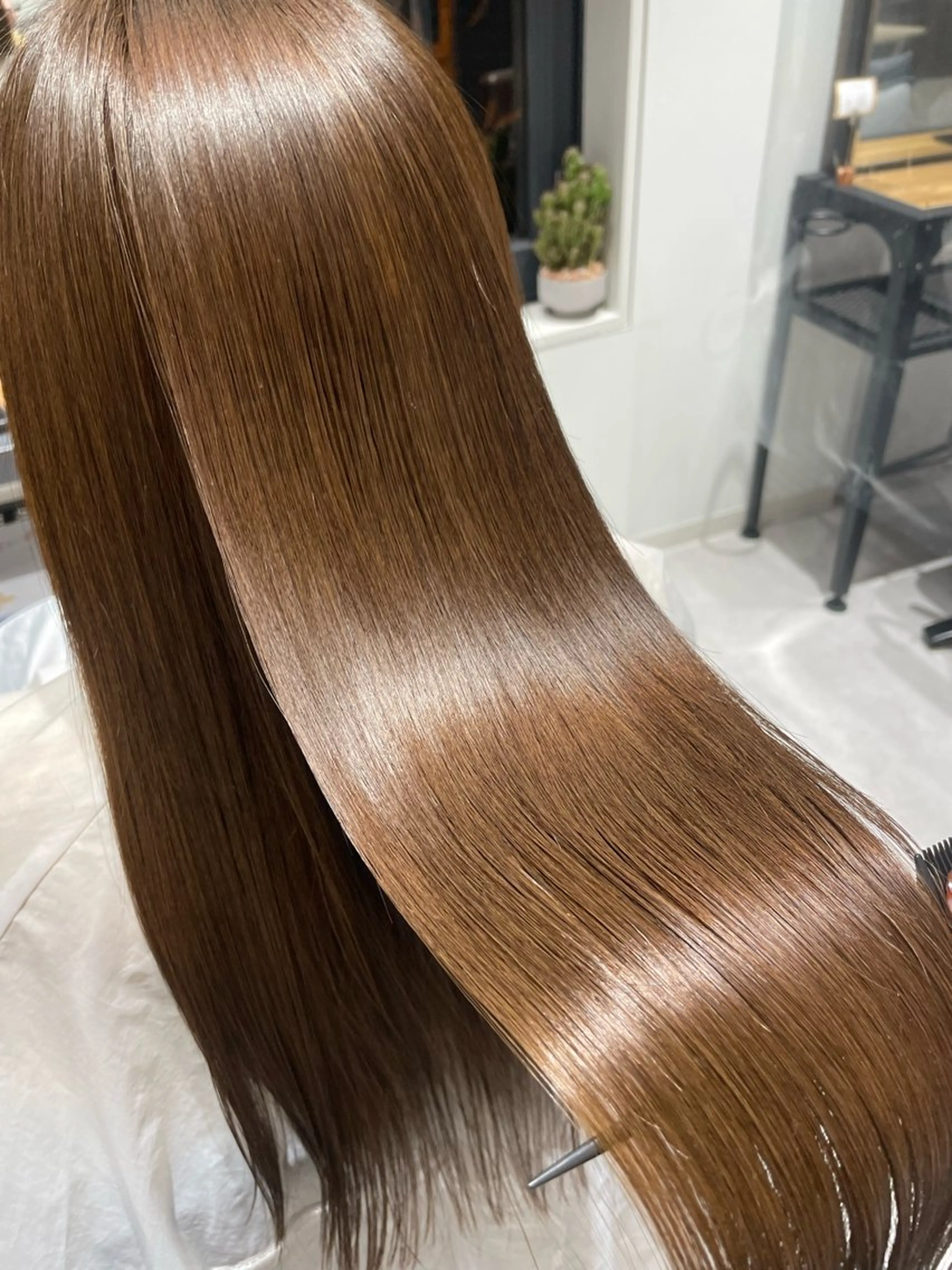 ロング 髪質改善 トリートメント カット トリートメント アキ/梅田/顔まわり /レイヤーカット/のヘアスタイル