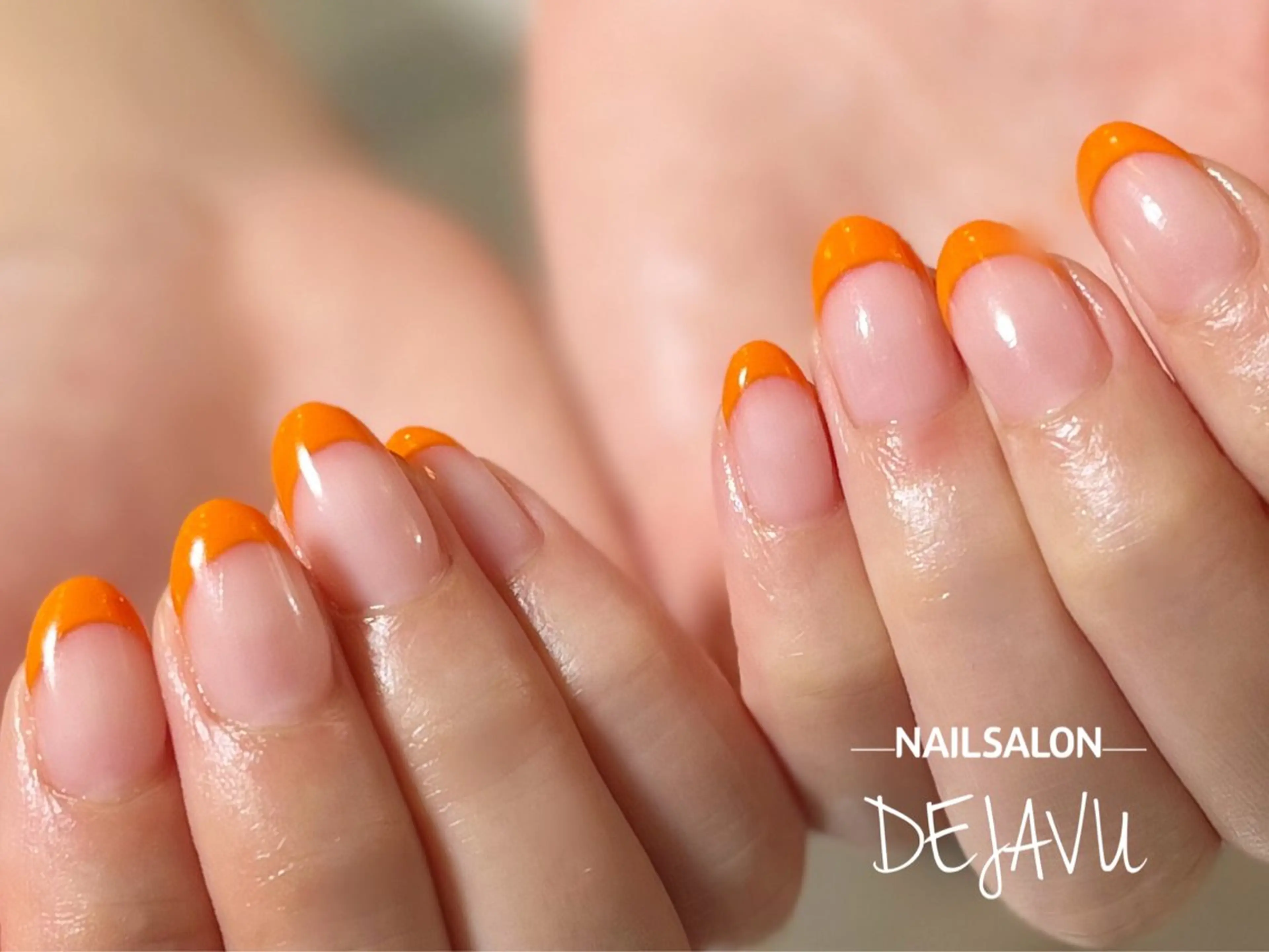 ネイル クリアネイル フレンチネイル ハンドネイル Nail salon Dejavu 🌿のネイルデザイン