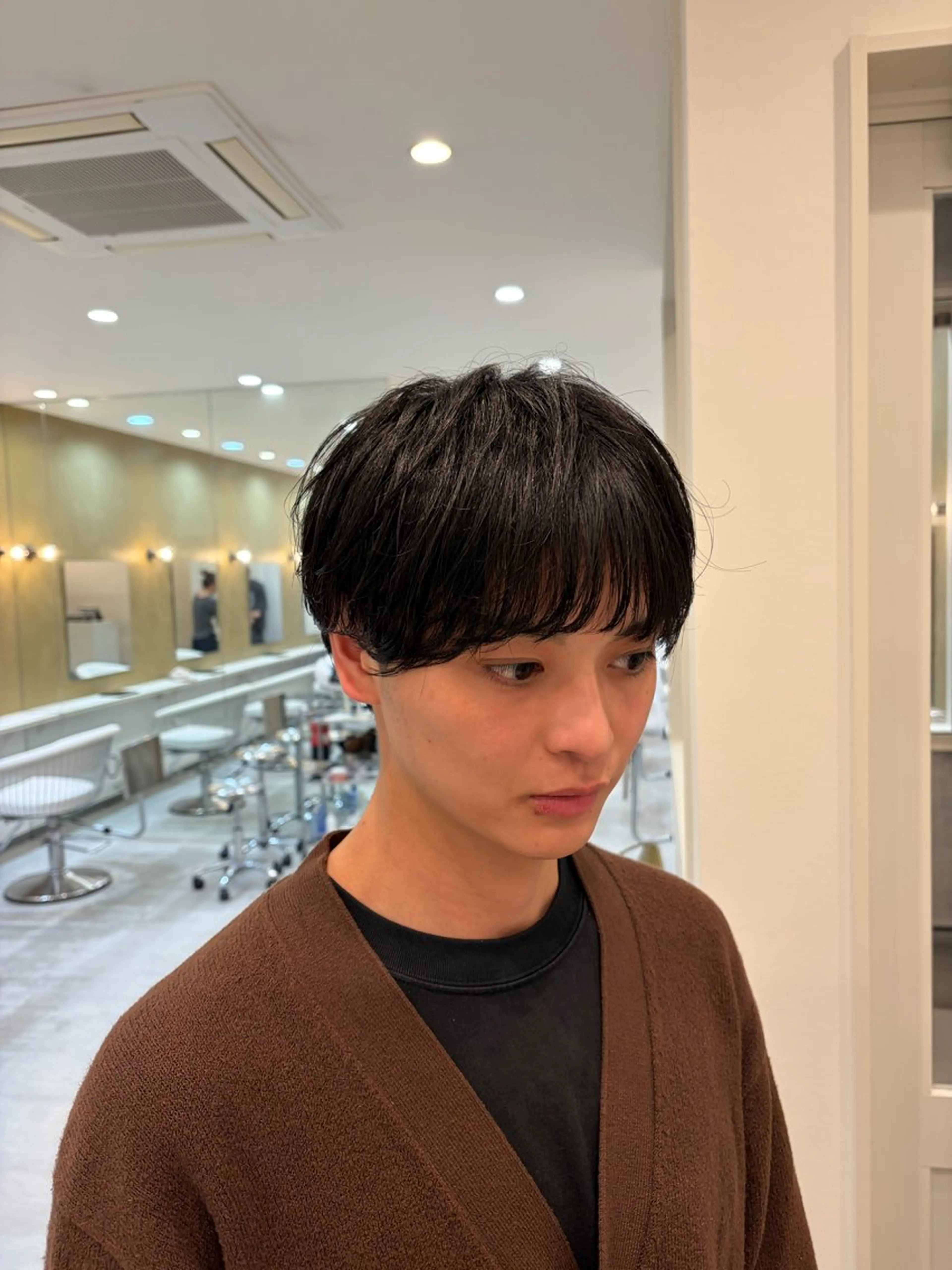 メンズ マッシュ シースルーマッシュ カット 北村 隼規のヘアスタイル