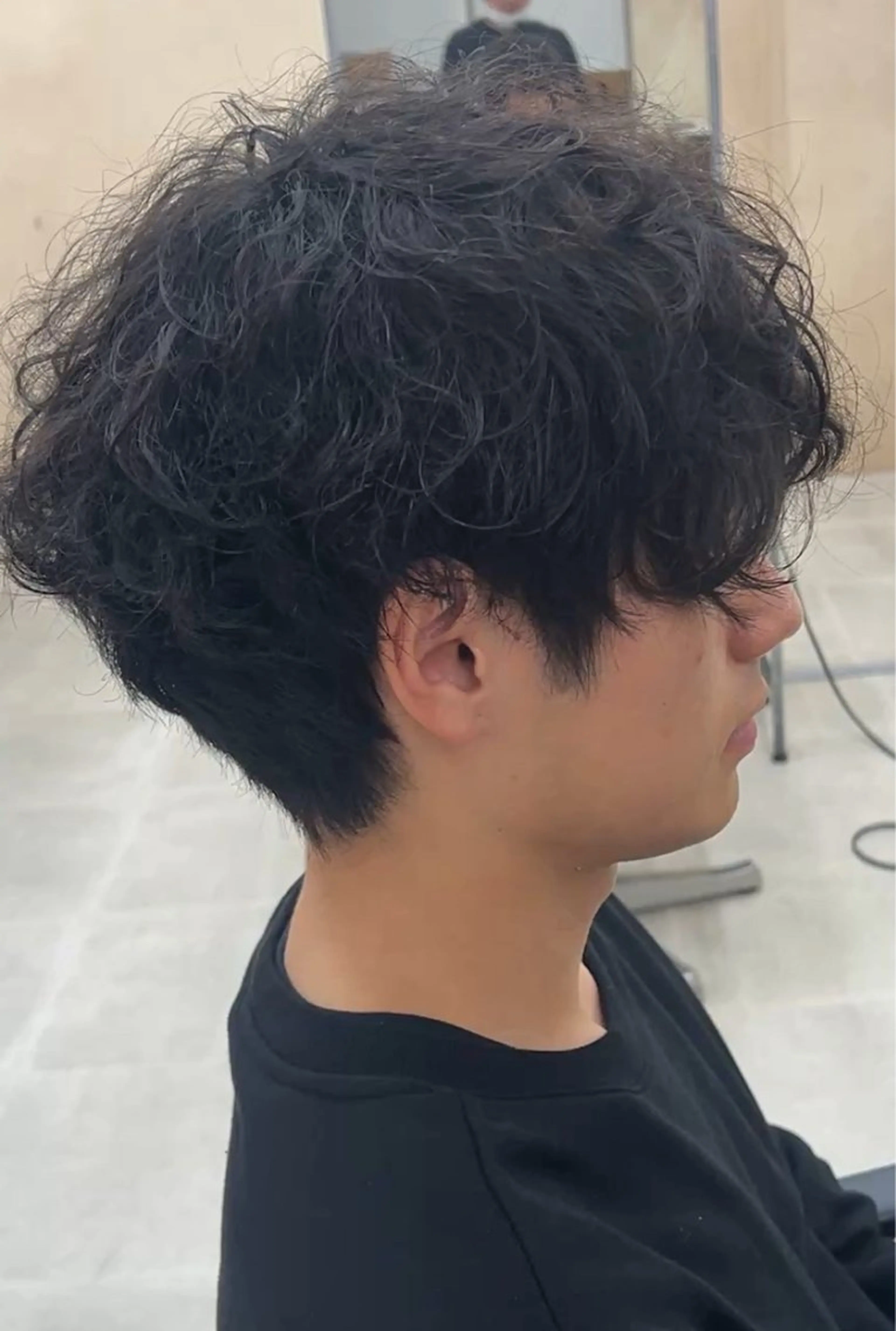 ショート パーマ メンズ ボブ・パーマ特化 🌟フジタのヘアスタイル